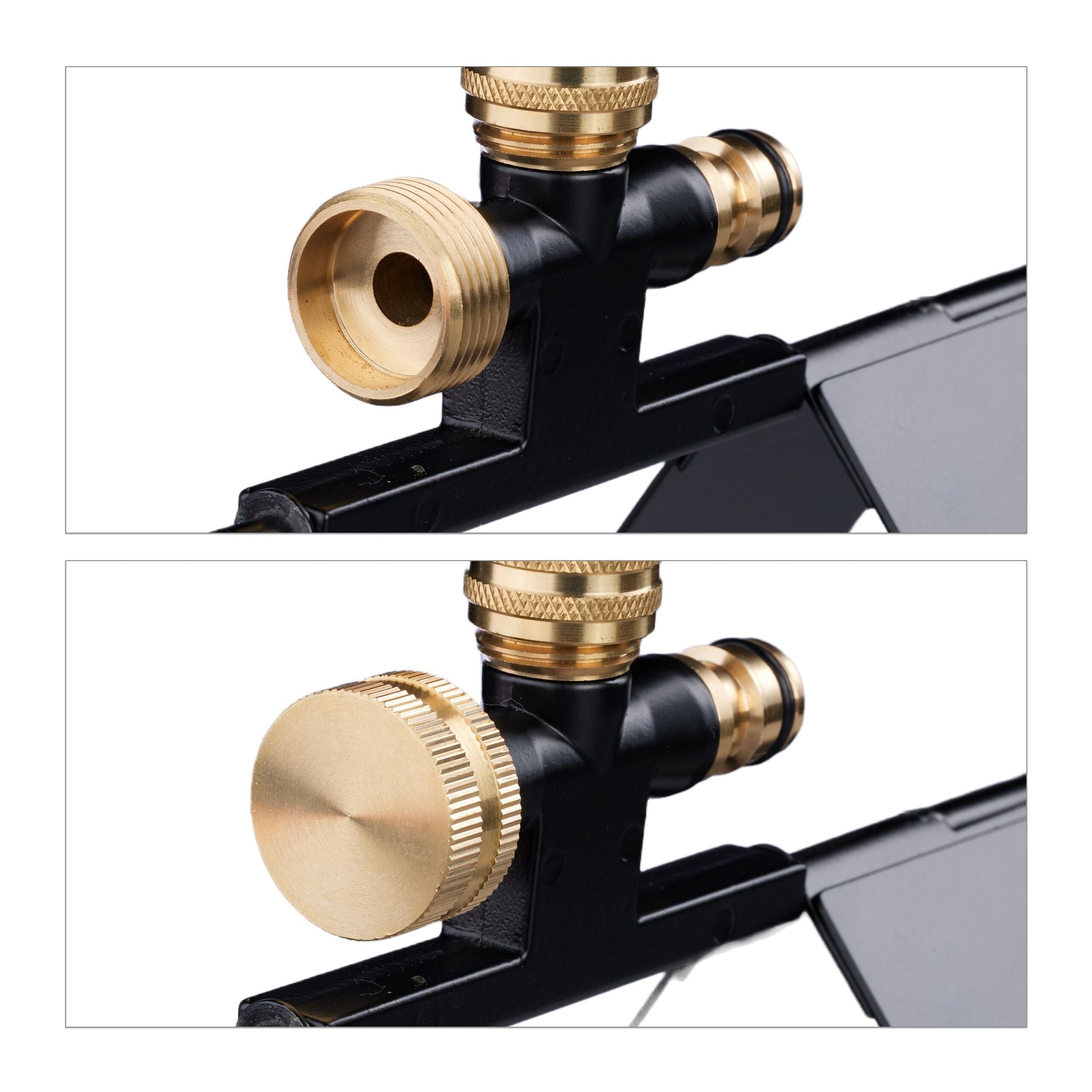 Rasensprenger Dach Gold-Schwarz von Relaxdays