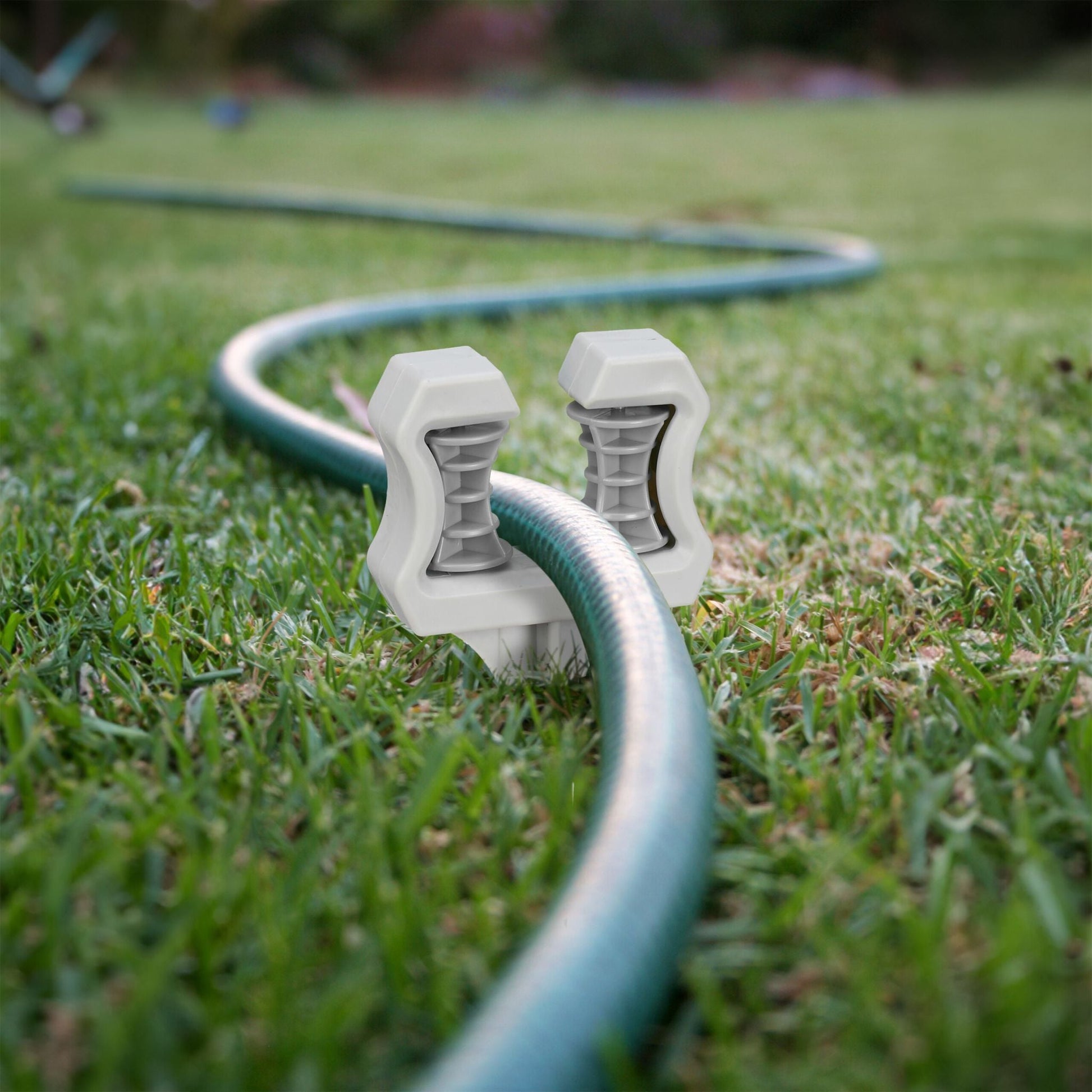 Schlauchführung Gartenschlauch 5er-Set Grau von Relaxdays