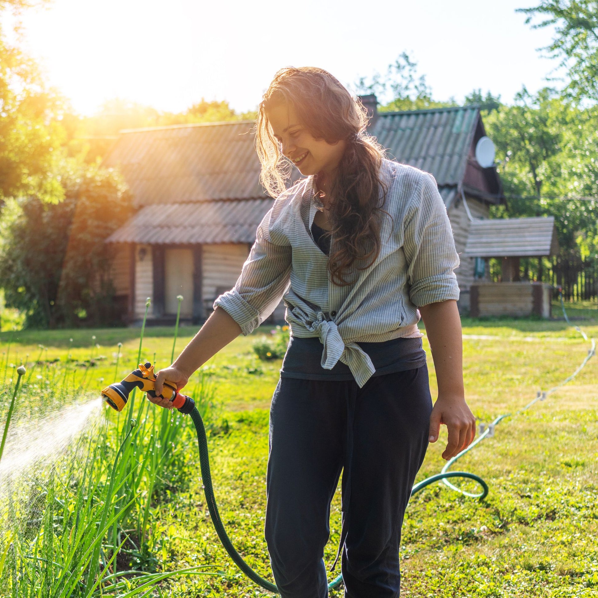 Schlauchführung Gartenschlauch 5er-Set Grau von Relaxdays