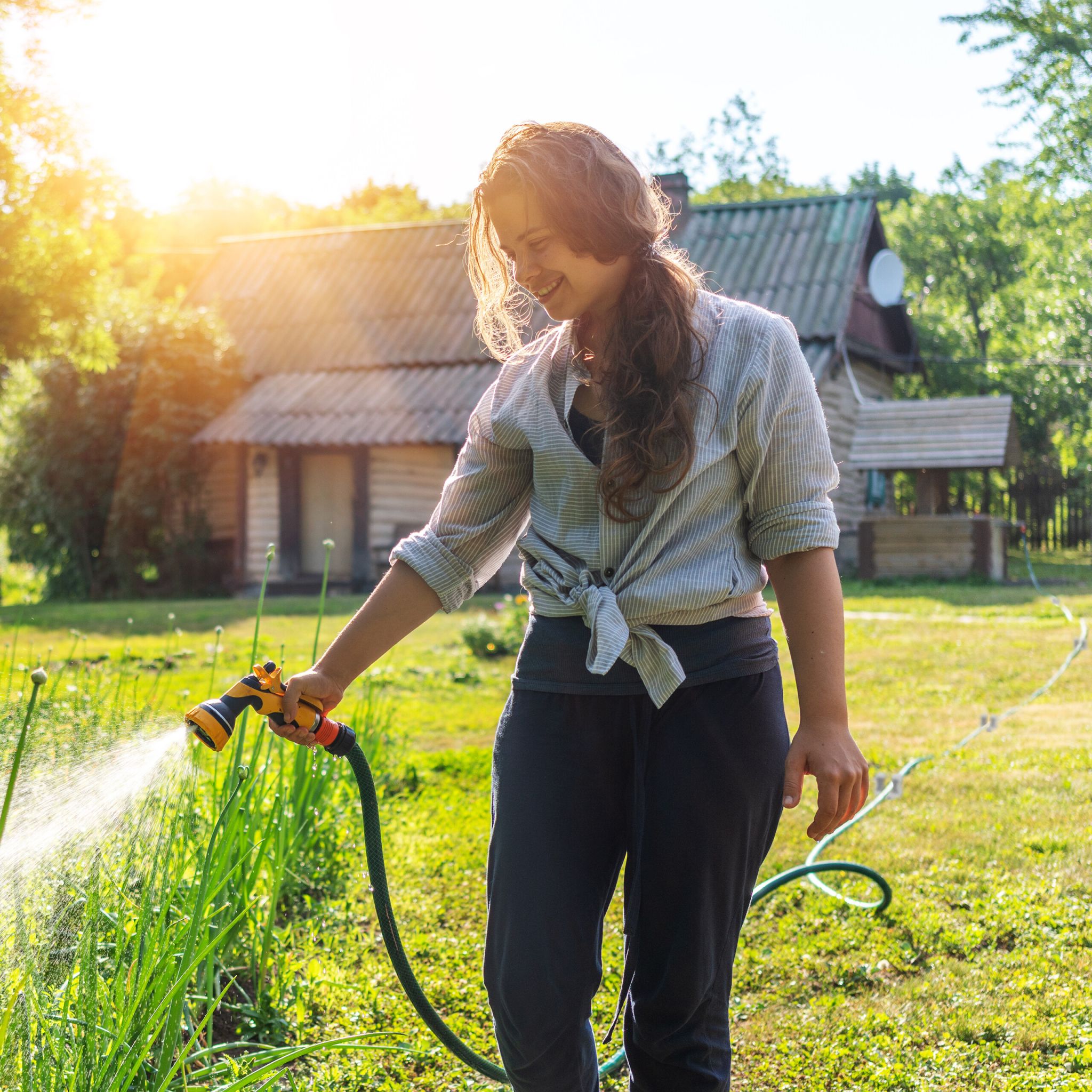 Schlauchführung Gartenschlauch 5er-Set Grau von Relaxdays