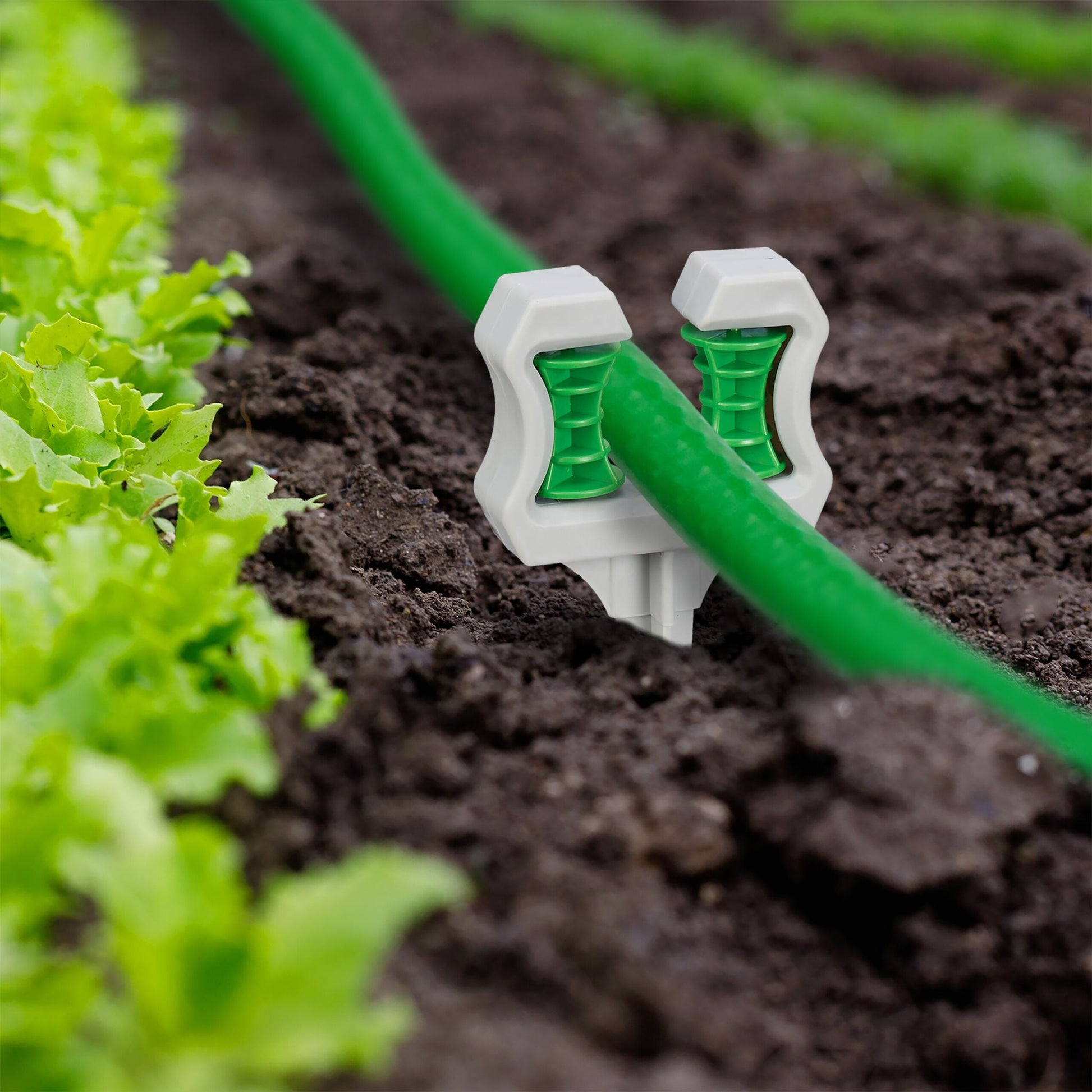 Schlauchführung Gartenschlauch 5er-Set Grün-Grau von Relaxdays
