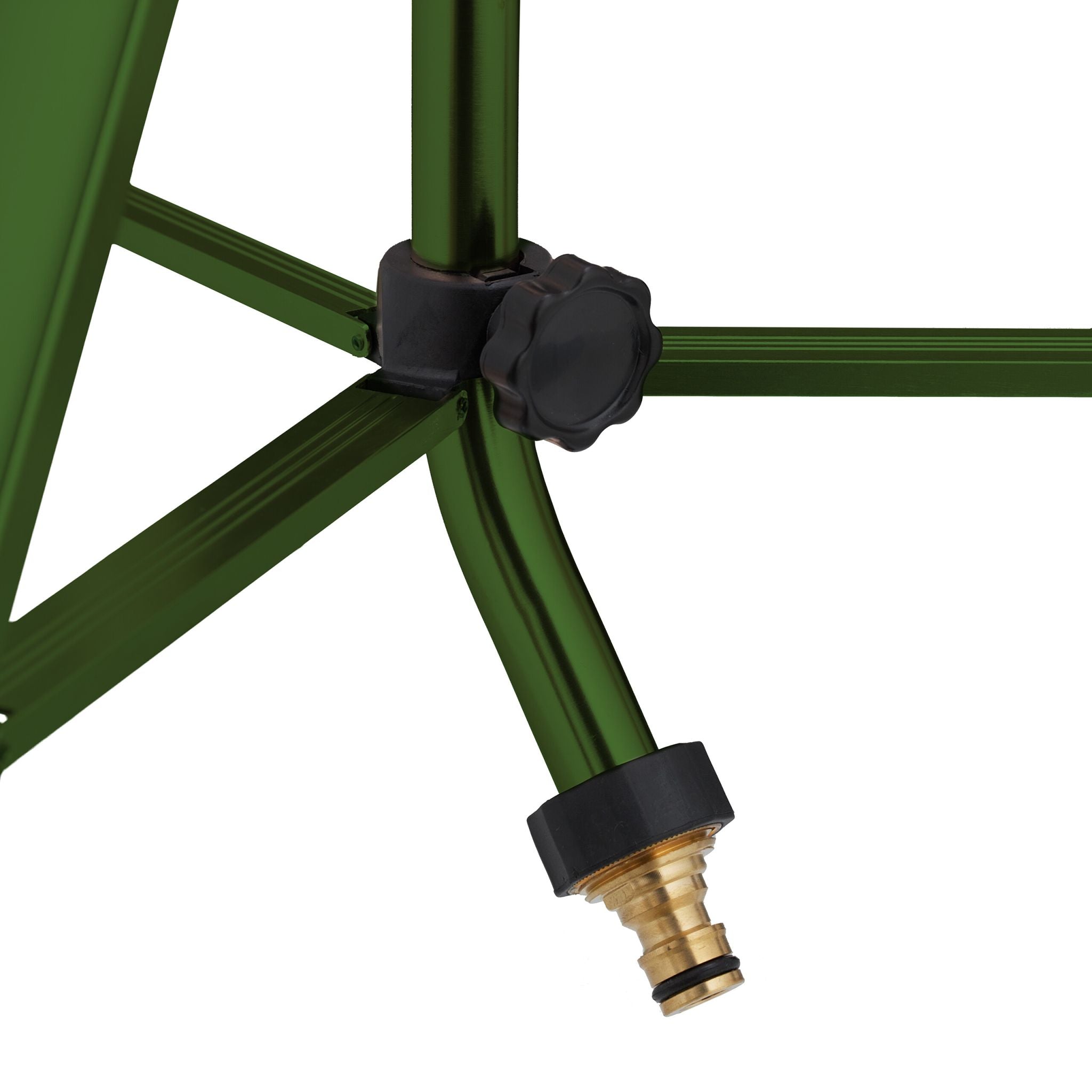 Sprinkler mit Metallstativ Dunkelgrün-Gold-Schwarz von Relaxdays
