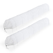 Pflanztunnel Vlies 5 m 2er-Set Weiss von Relaxdays