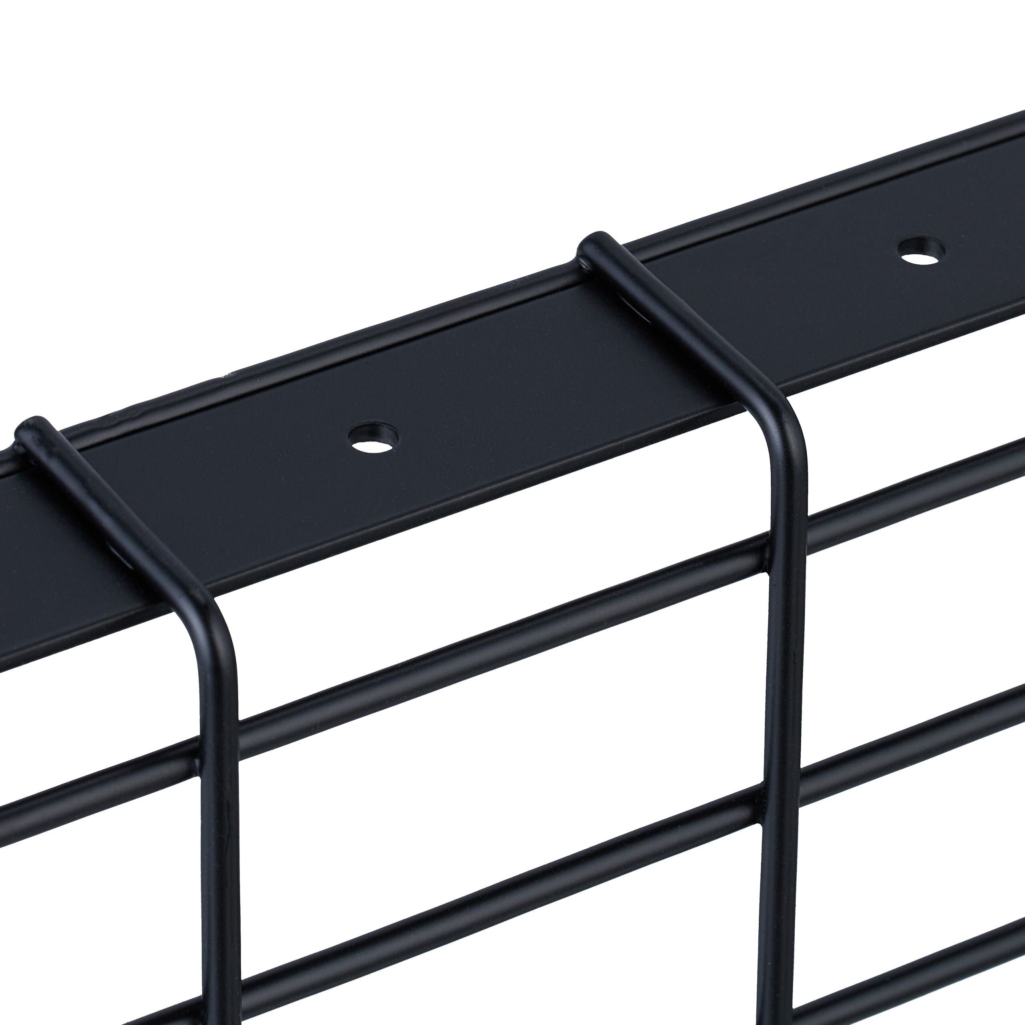 Kabelkanal für Schreibtisch 2er-Set Schwarz von Relaxdays