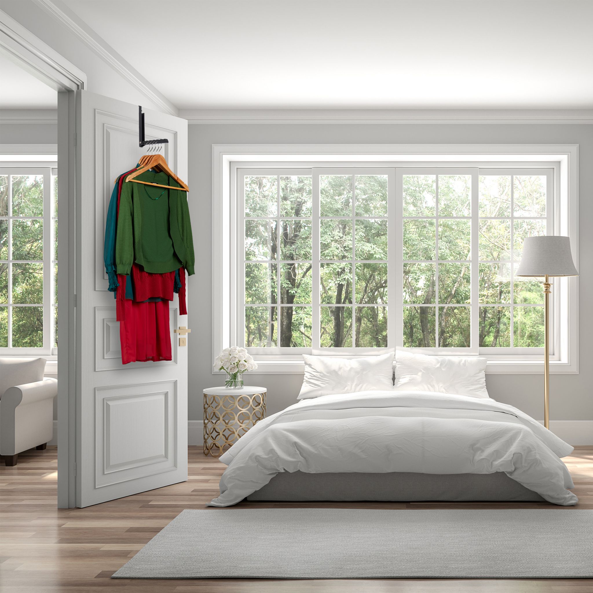 Klapphaken schwarz Schwarz von Relaxdays