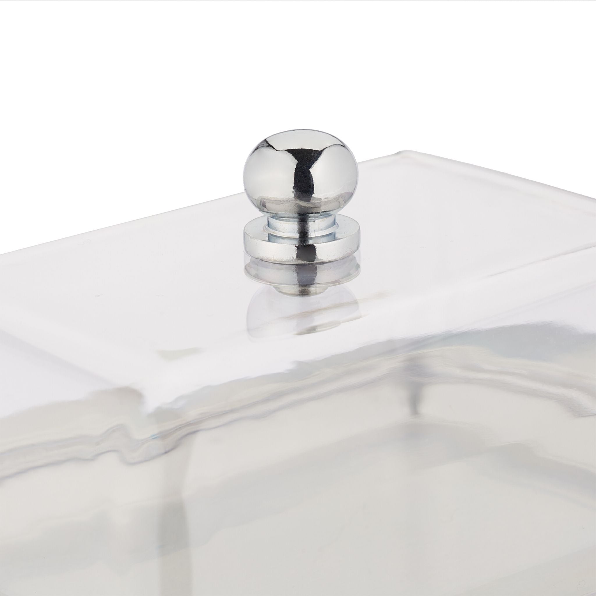 Butterdose Edelstahl & Kunststoff Silber-Transparent von Relaxdays