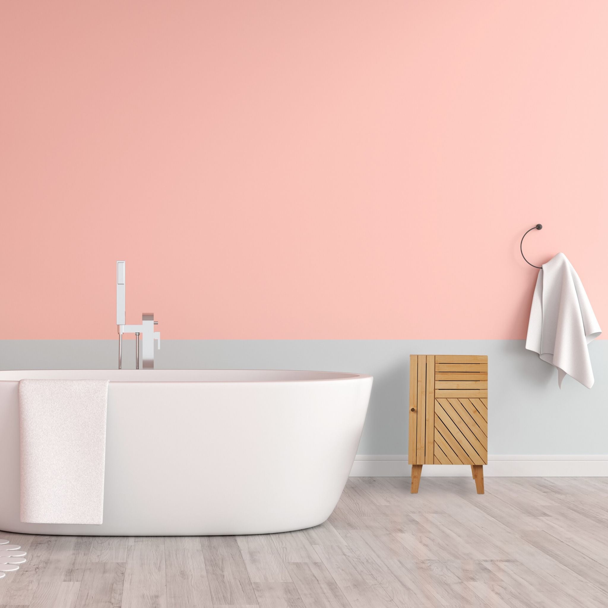 Badschrank Bambus Gold-Hellbraun von Relaxdays