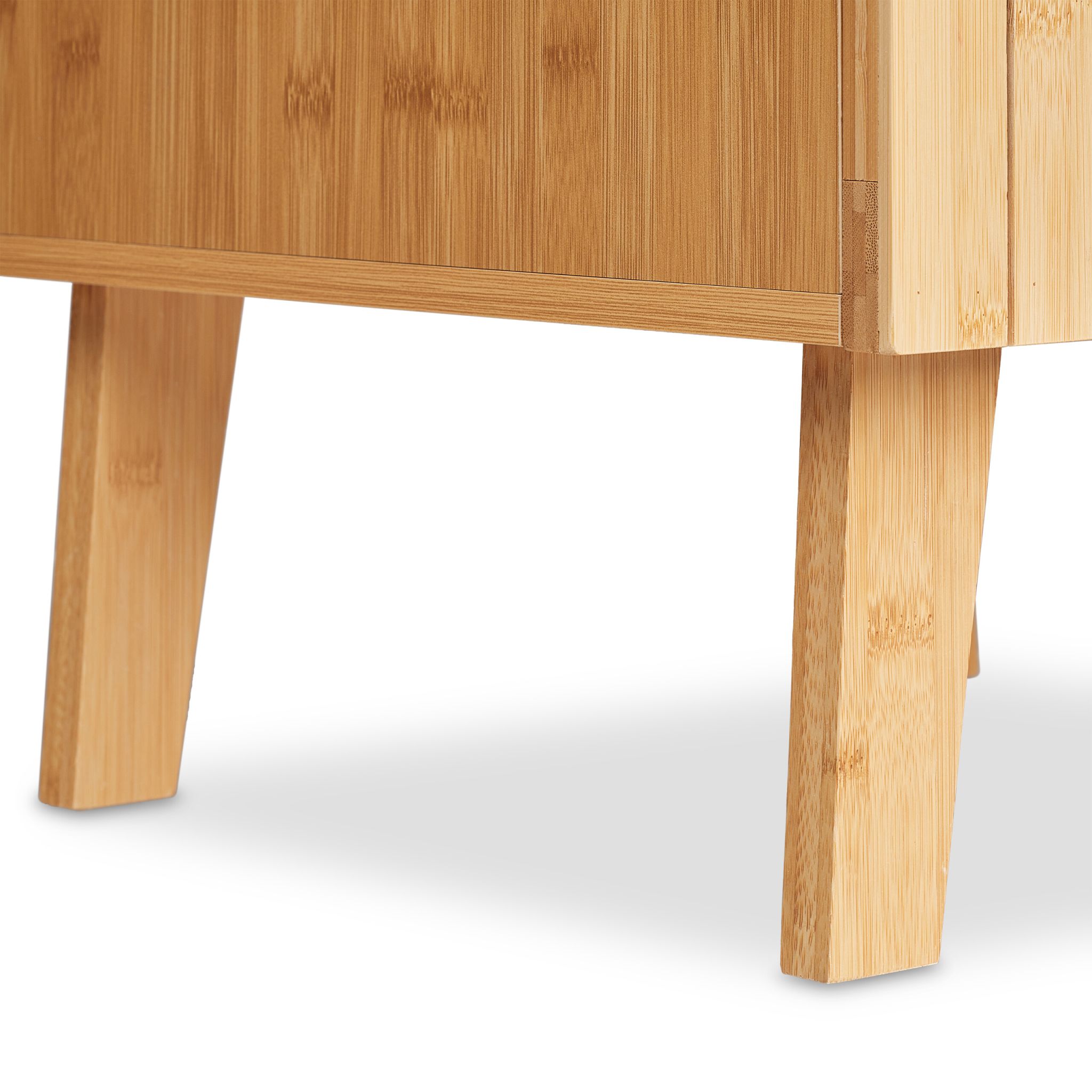 Badschrank Bambus Gold-Hellbraun von Relaxdays