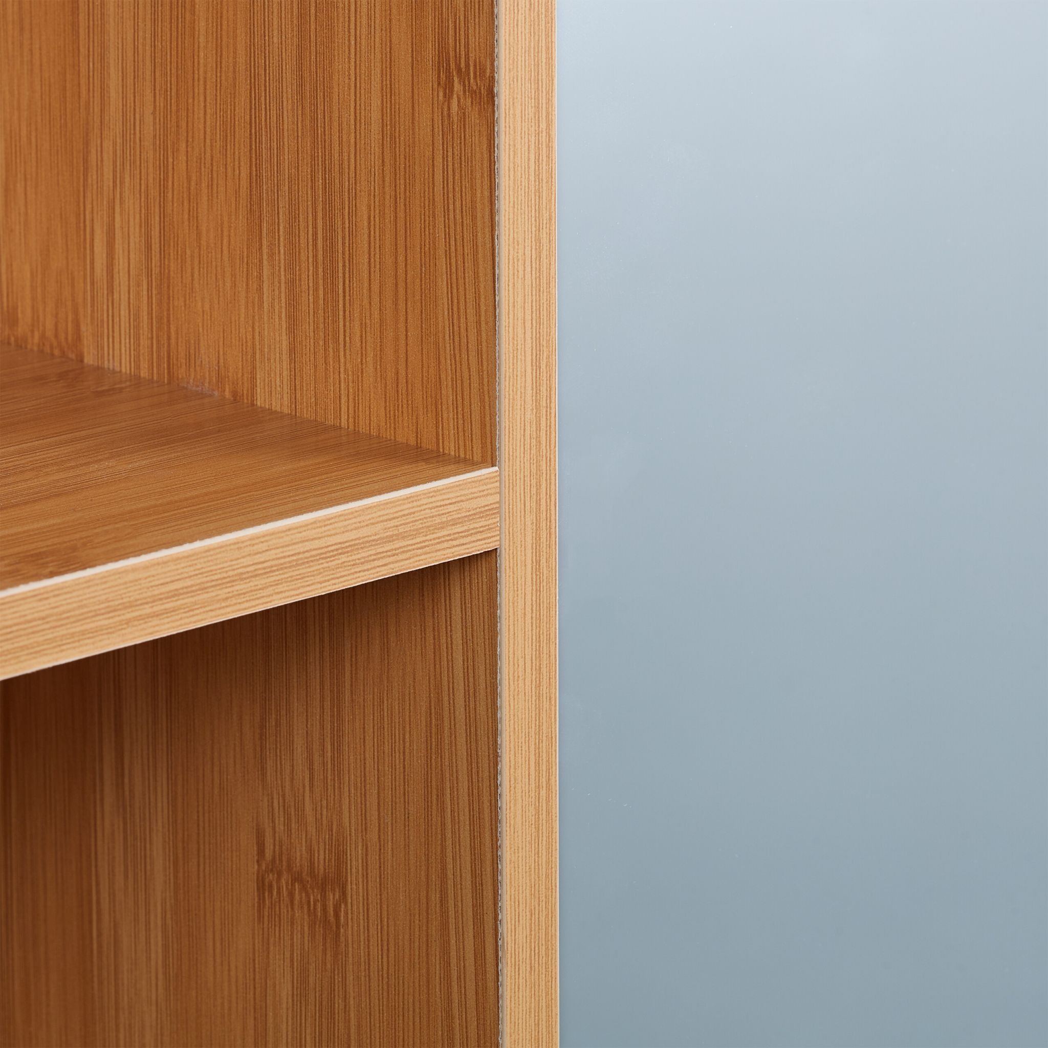 Spiegelschrank mit Regalfächern Hellbraun von Relaxdays