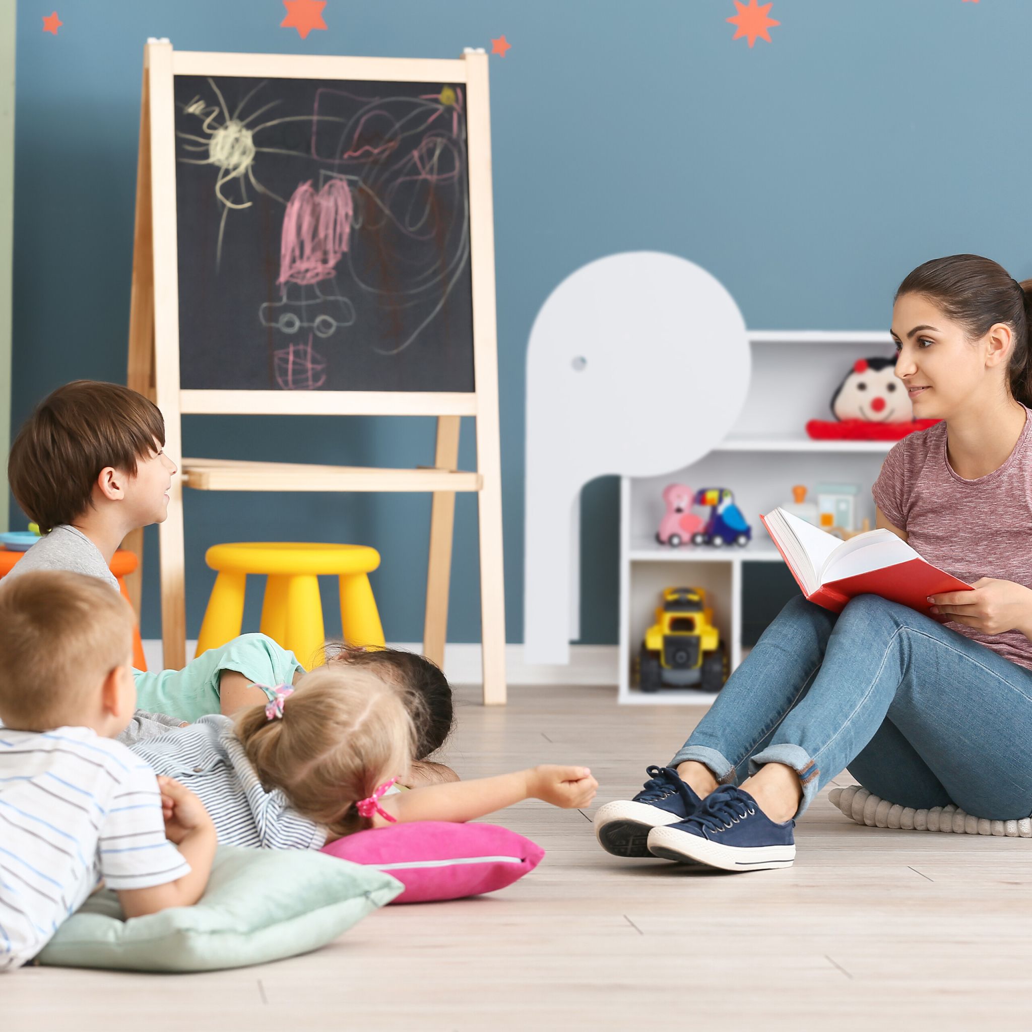 Kinderregal Elefant Weiss von Relaxdays