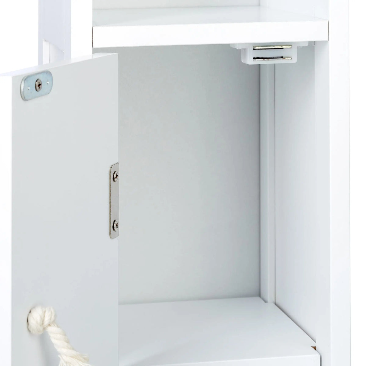 Stehender Toilettenpapierhalter in Weiss Weiss von Relaxdays