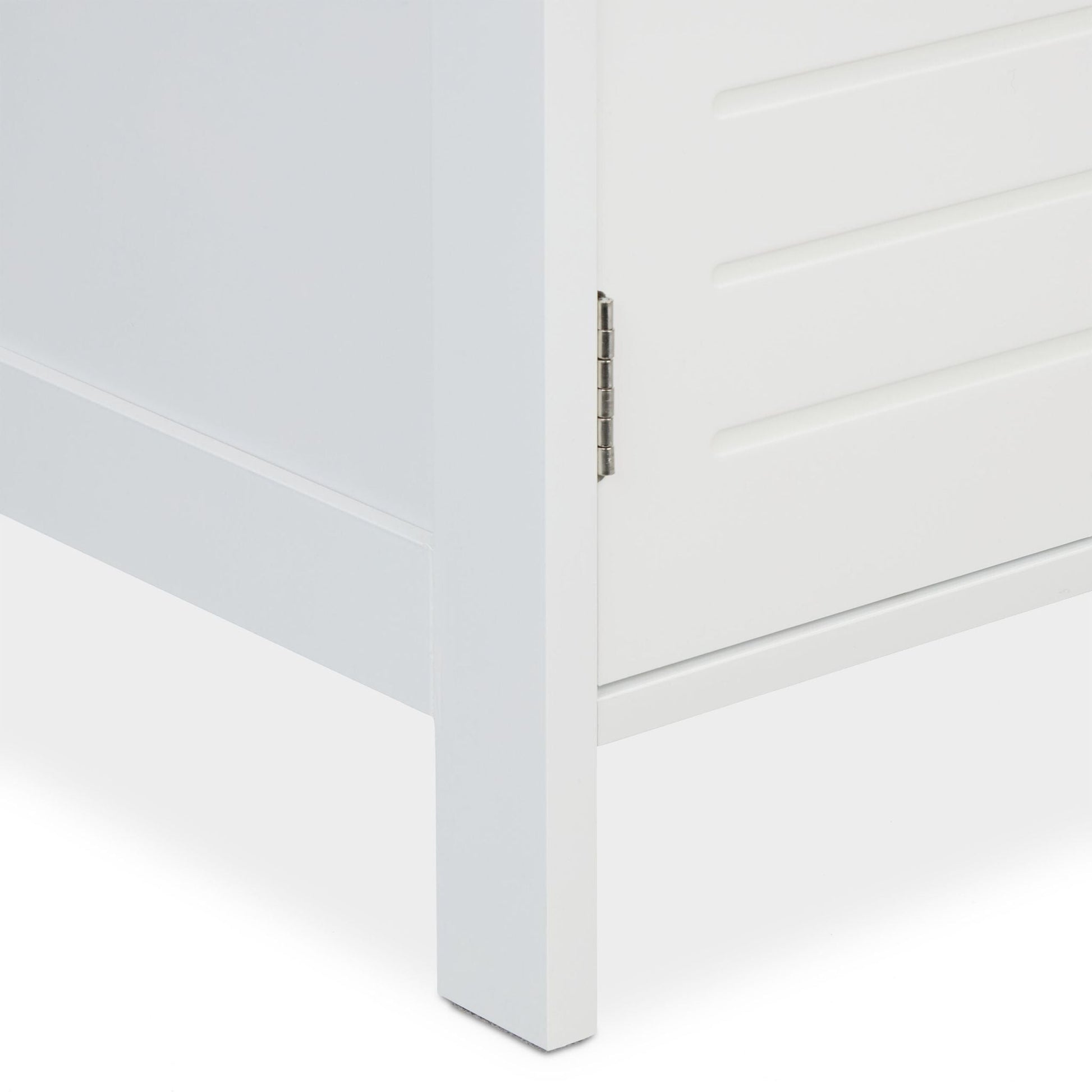 Waschbeckenunterschrank mit Seilgriffen Weiss von Relaxdays