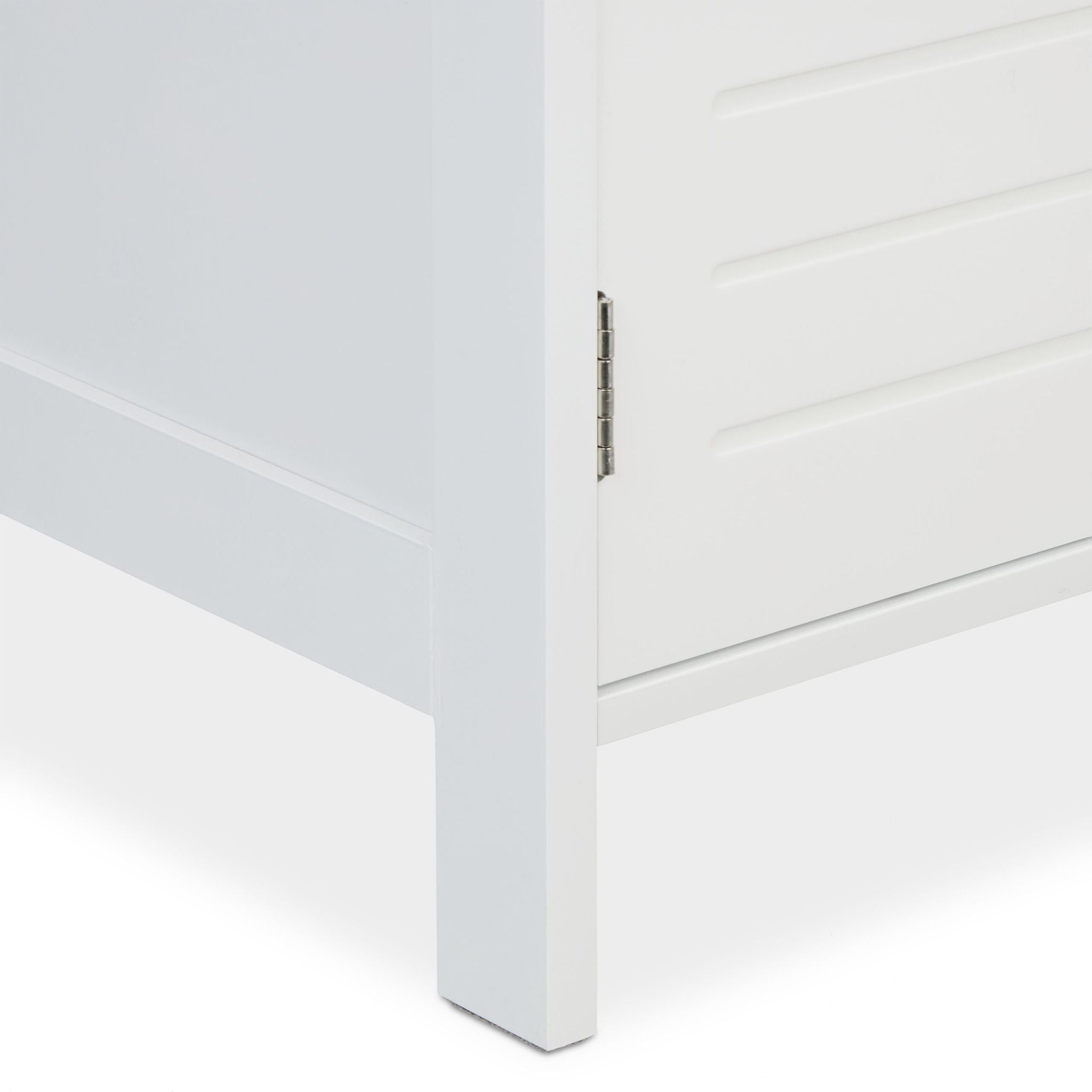 Waschbeckenunterschrank mit Seilgriffen Weiss von Relaxdays