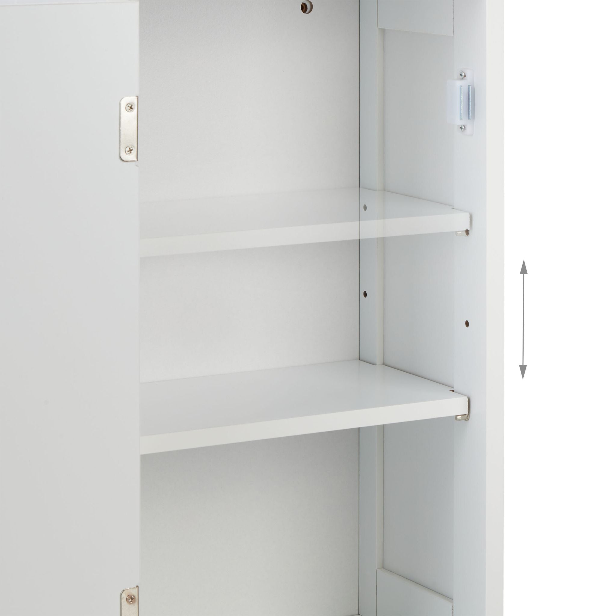 Weisser Hängeschrank Bad Weiss-Creme von Relaxdays