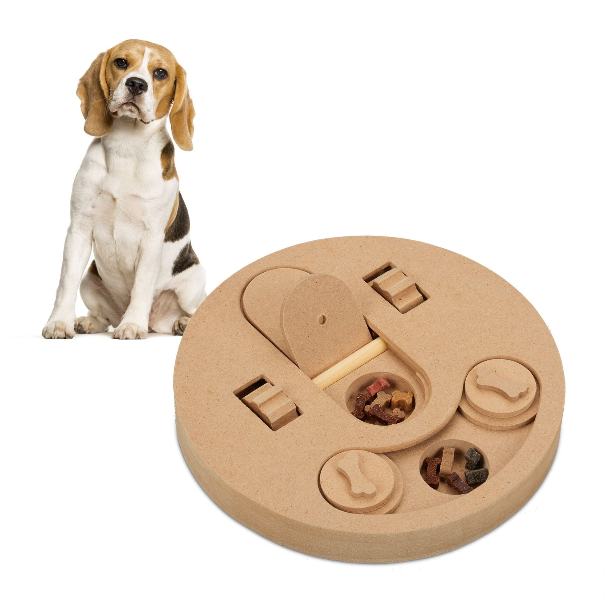 Intelligenzspielzeug für Hunde Hellbraun von Relaxdays
