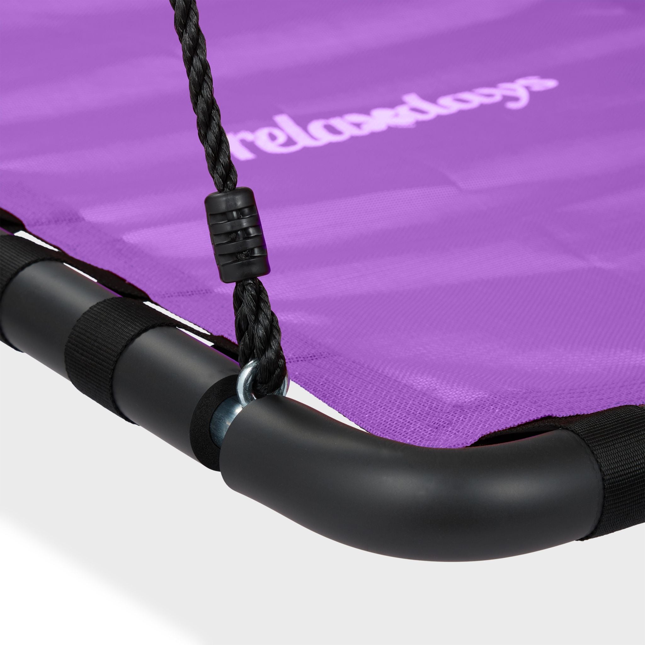 Eckige Nestschaukel Lila-Schwarz von Relaxdays