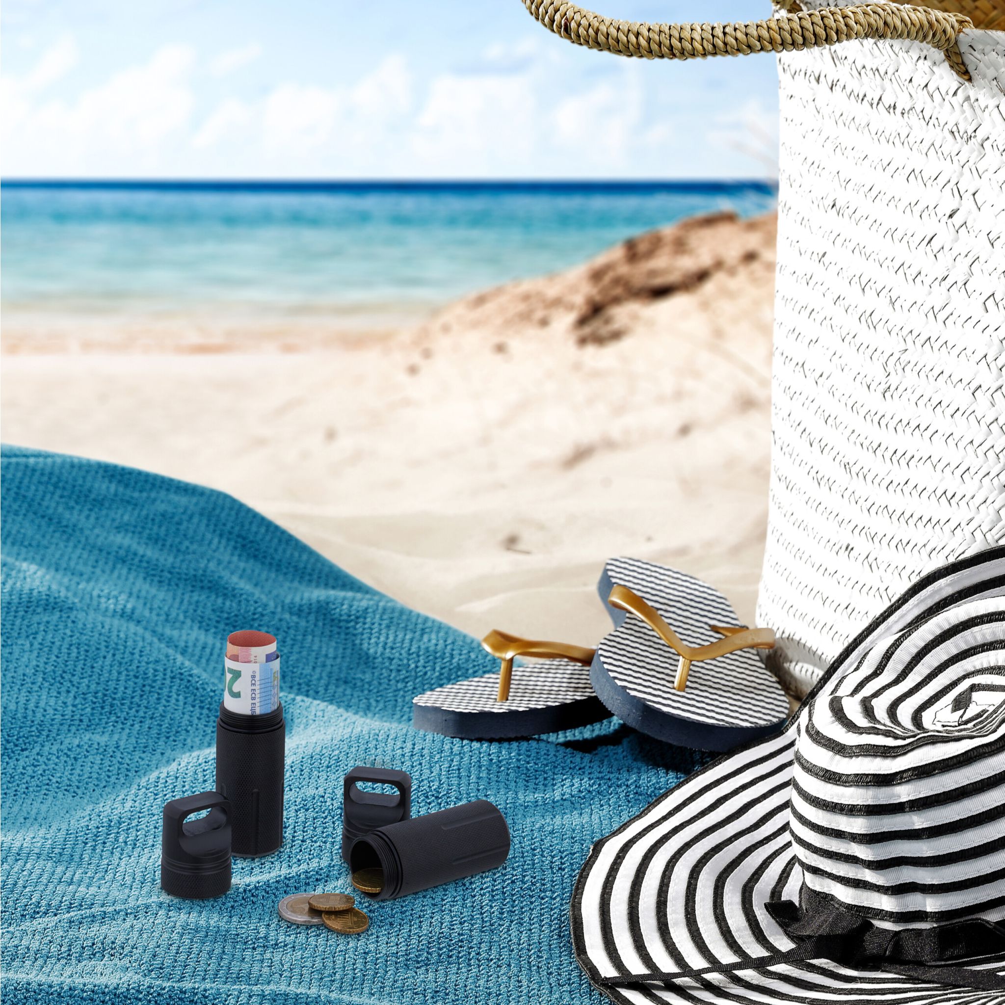 Wasserdichte Kapsel 3er-Set Orange von Relaxdays