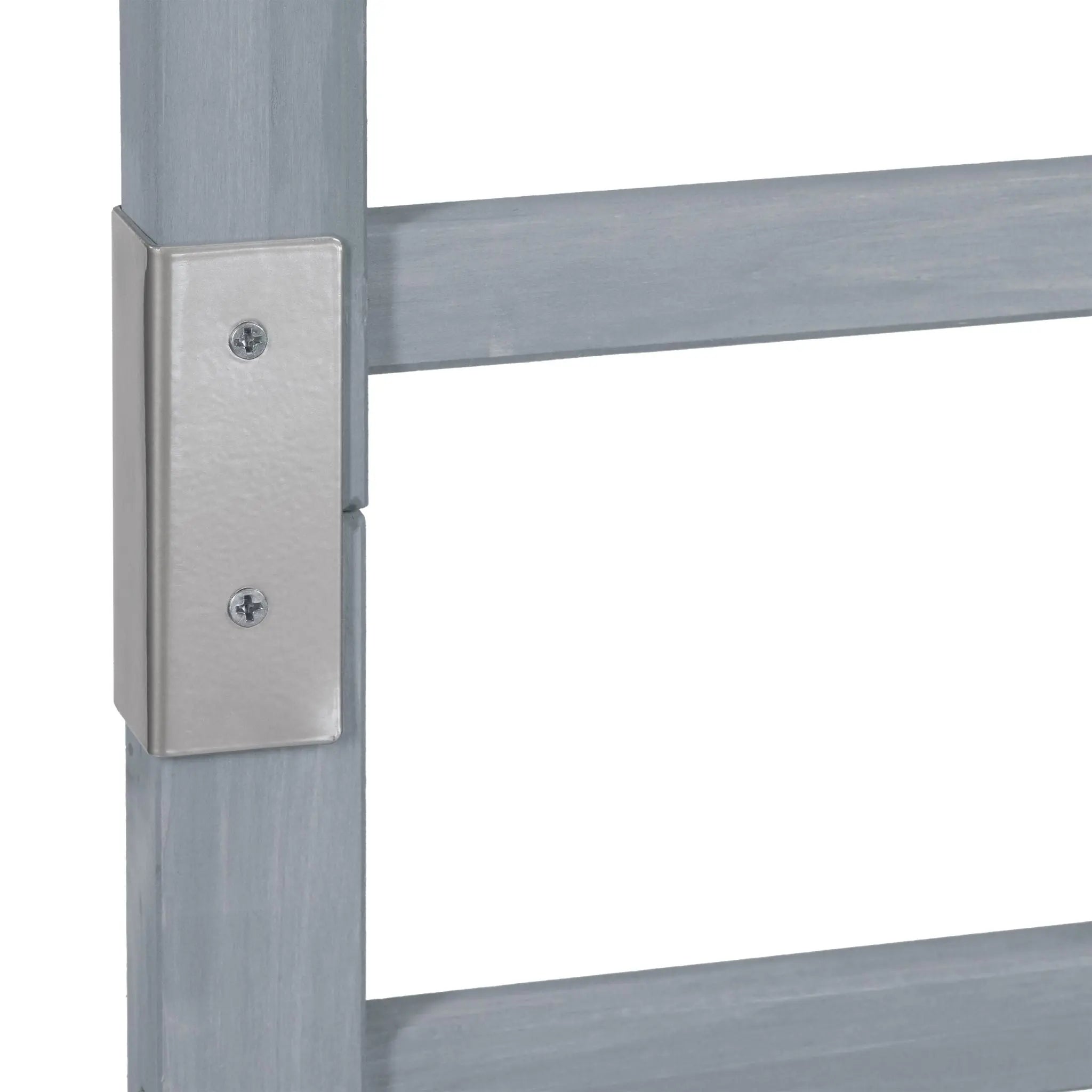 Pflanzkasten mit Spalierwand in Grau Schwarz-Grau von Relaxdays