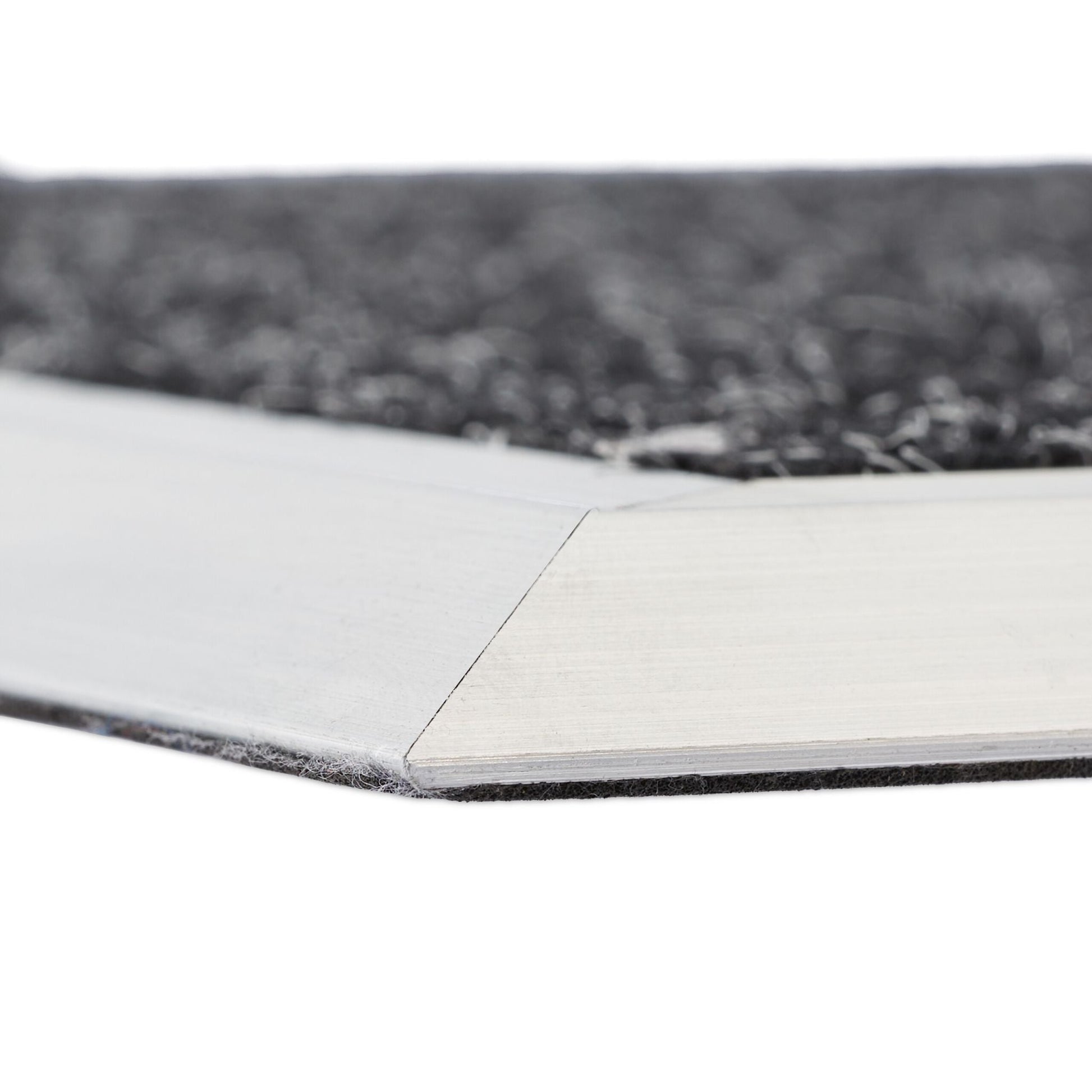 Fussmatte Aluminium schwarz Schwarz-Silber von Relaxdays