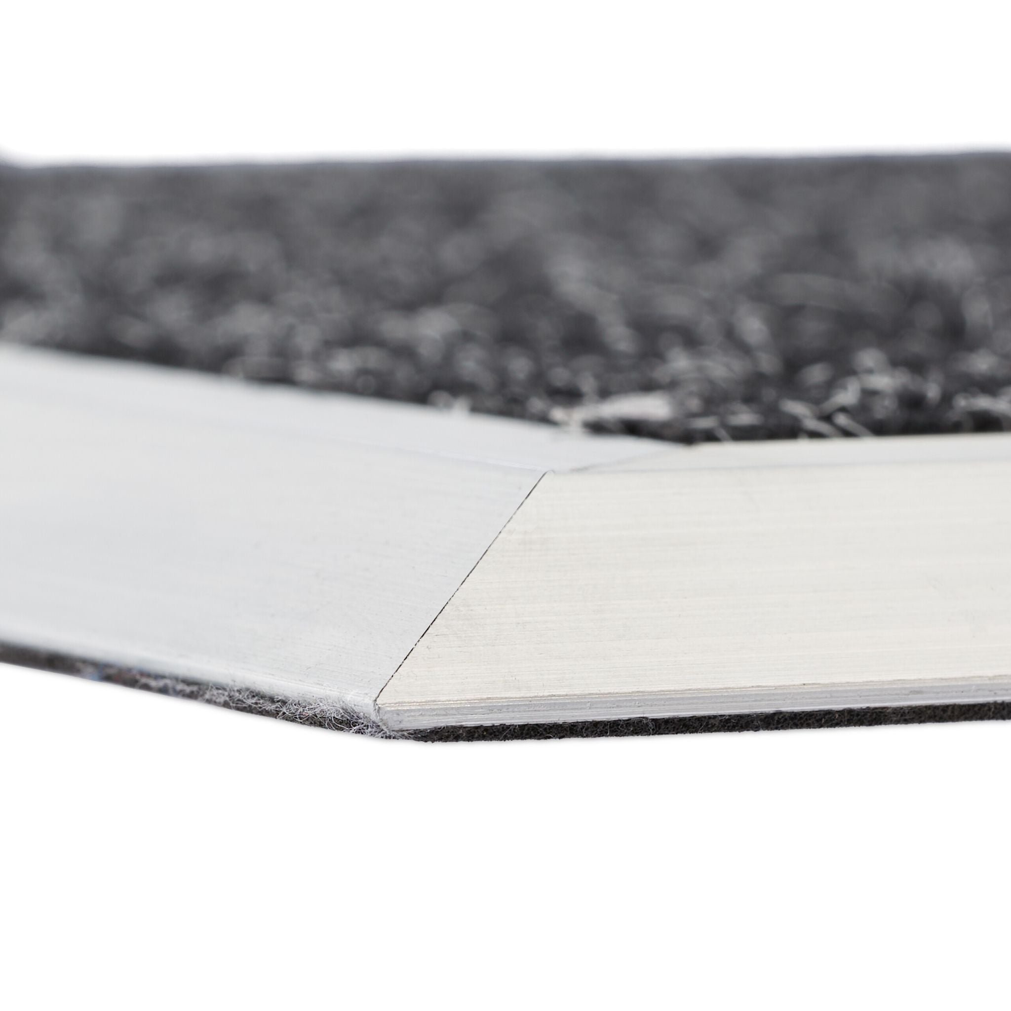 Fussmatte Aluminium schwarz Schwarz-Silber von Relaxdays