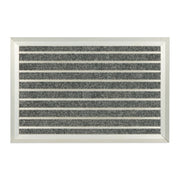 Fussmatte Aluminium Silber-Grau von Relaxdays
