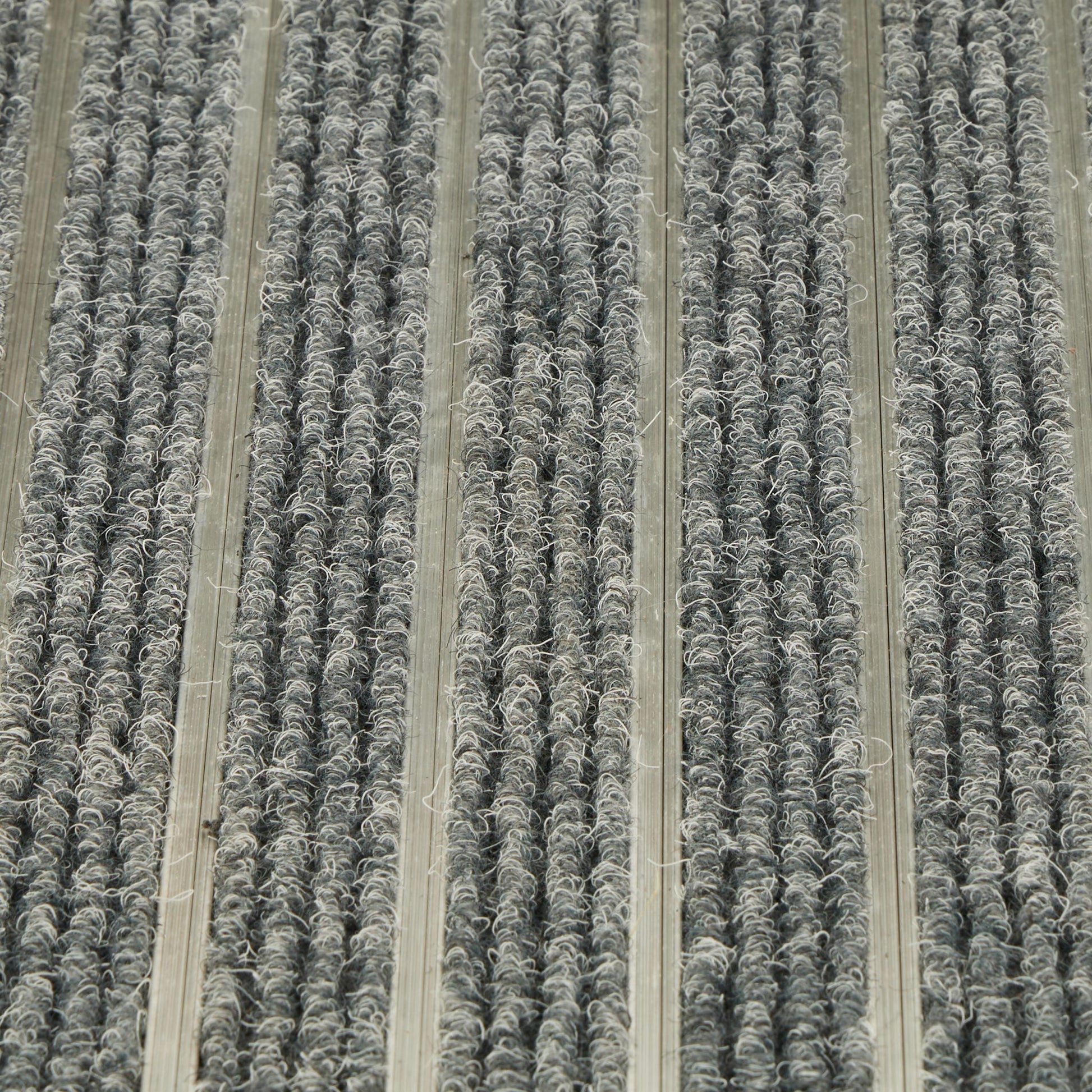 Fussmatte Aluminium Silber-Grau von Relaxdays