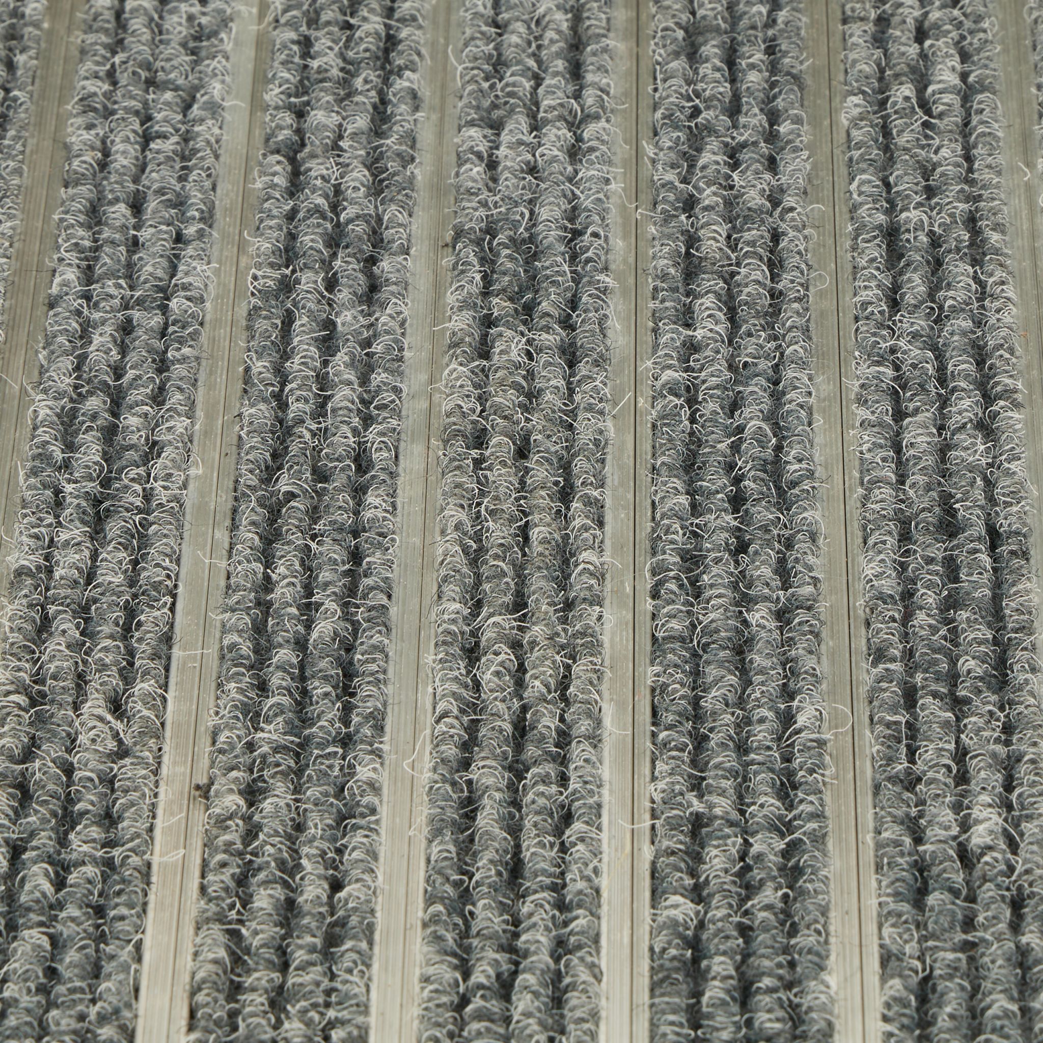 Fussmatte Aluminium Silber-Grau von Relaxdays