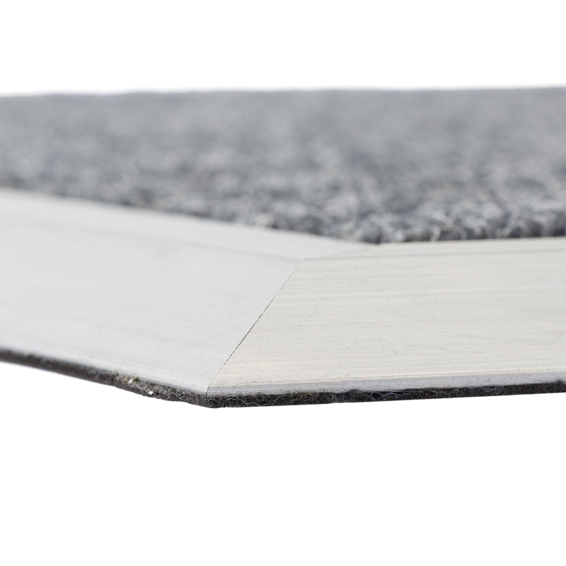 Fussmatte Aluminium Silber-Grau von Relaxdays