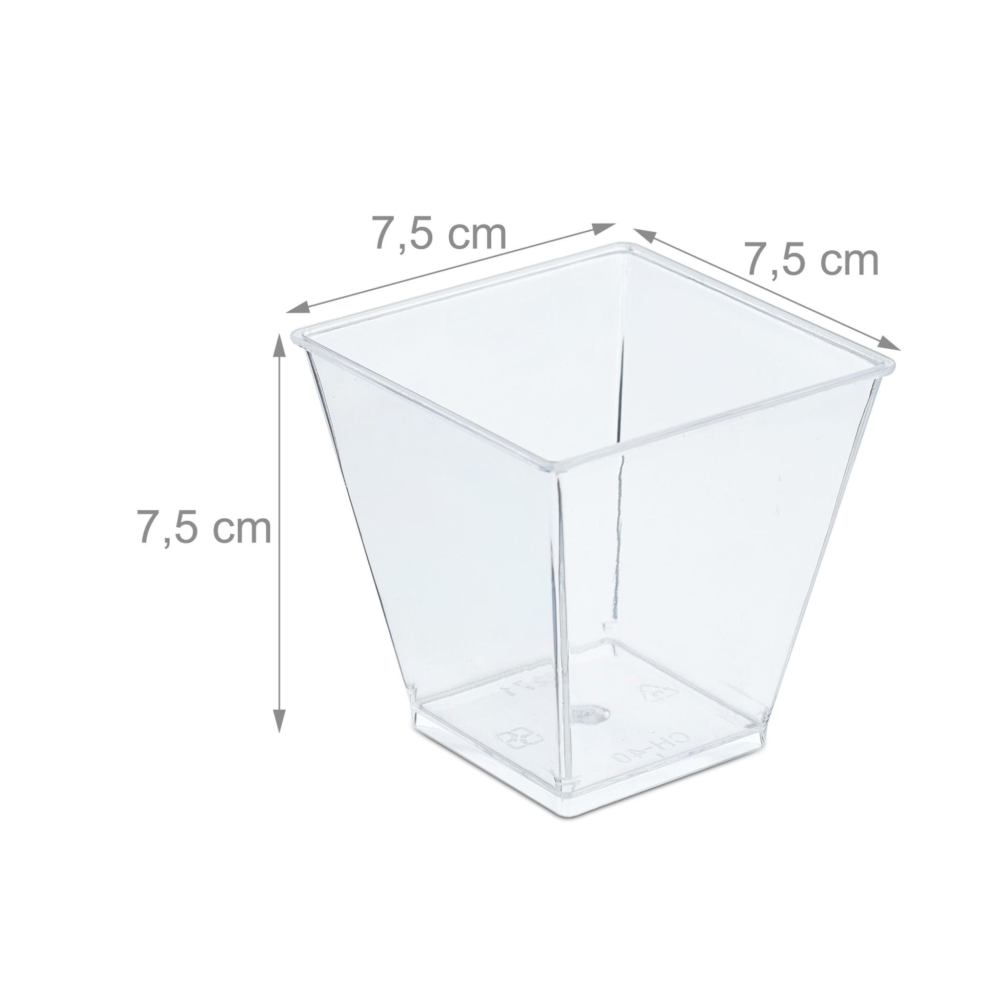 Dessertschalen 50er-Set Transparent von Relaxdays