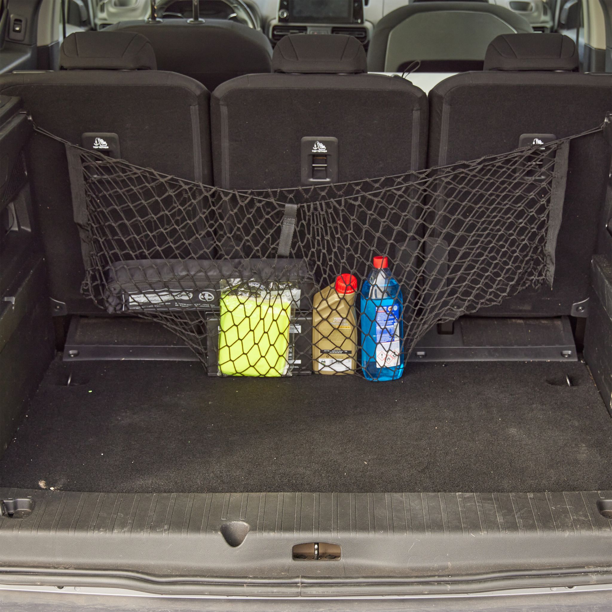 Gepäcknetz fürs Auto Schwarz von Relaxdays