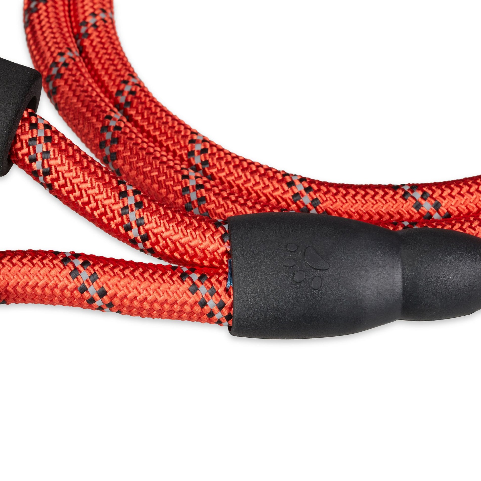 Gepolsterte Hundeleine rot 150cm Rot-Schwarz-Grau von Relaxdays