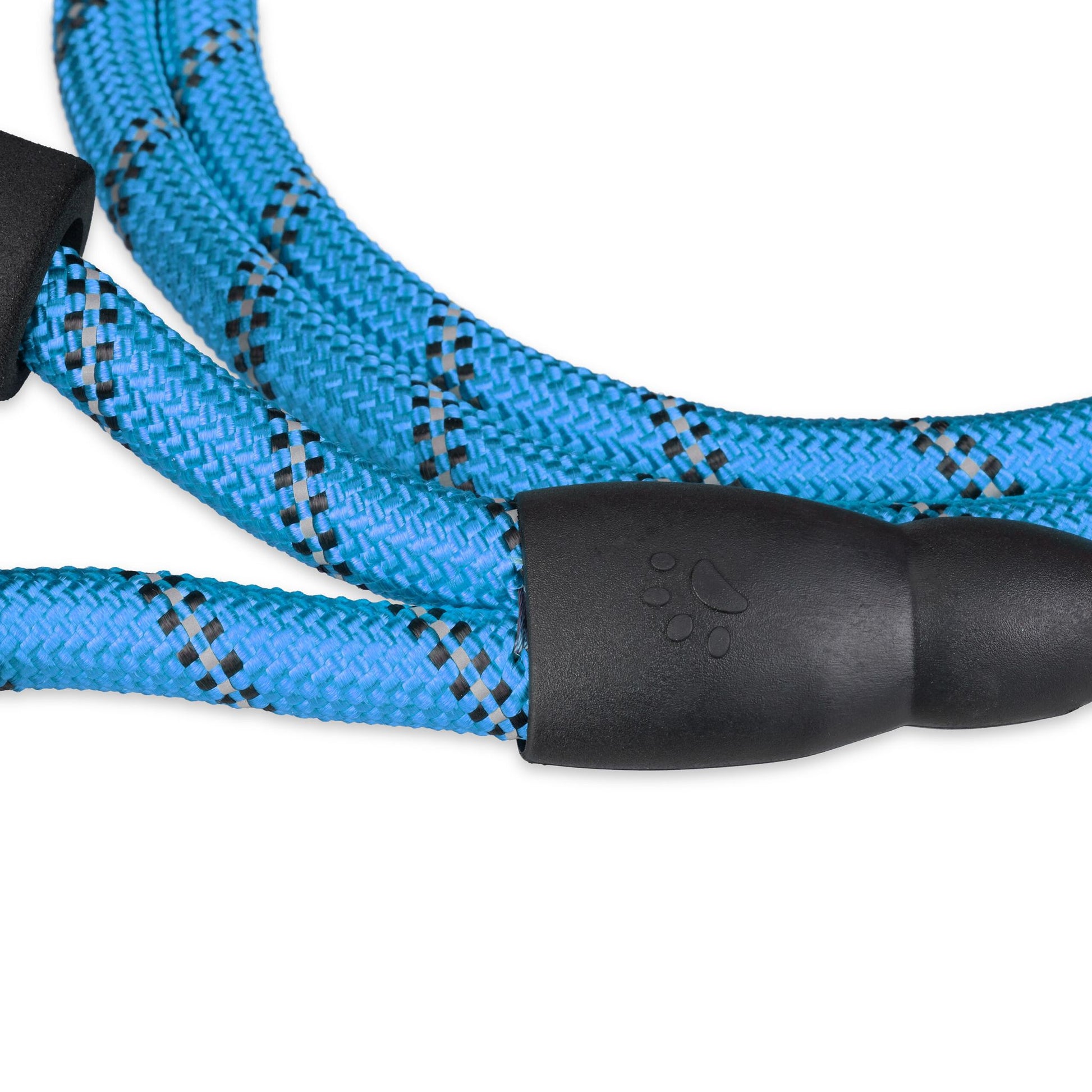 Gepolsterte Hundeleine blau 150cm Blau-Schwarz-Grau von Relaxdays