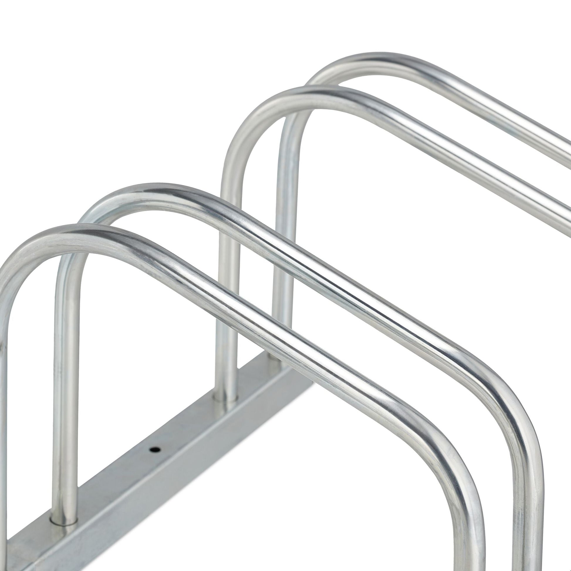 Fahrradständer für 3 Fahrräder Silber von Relaxdays