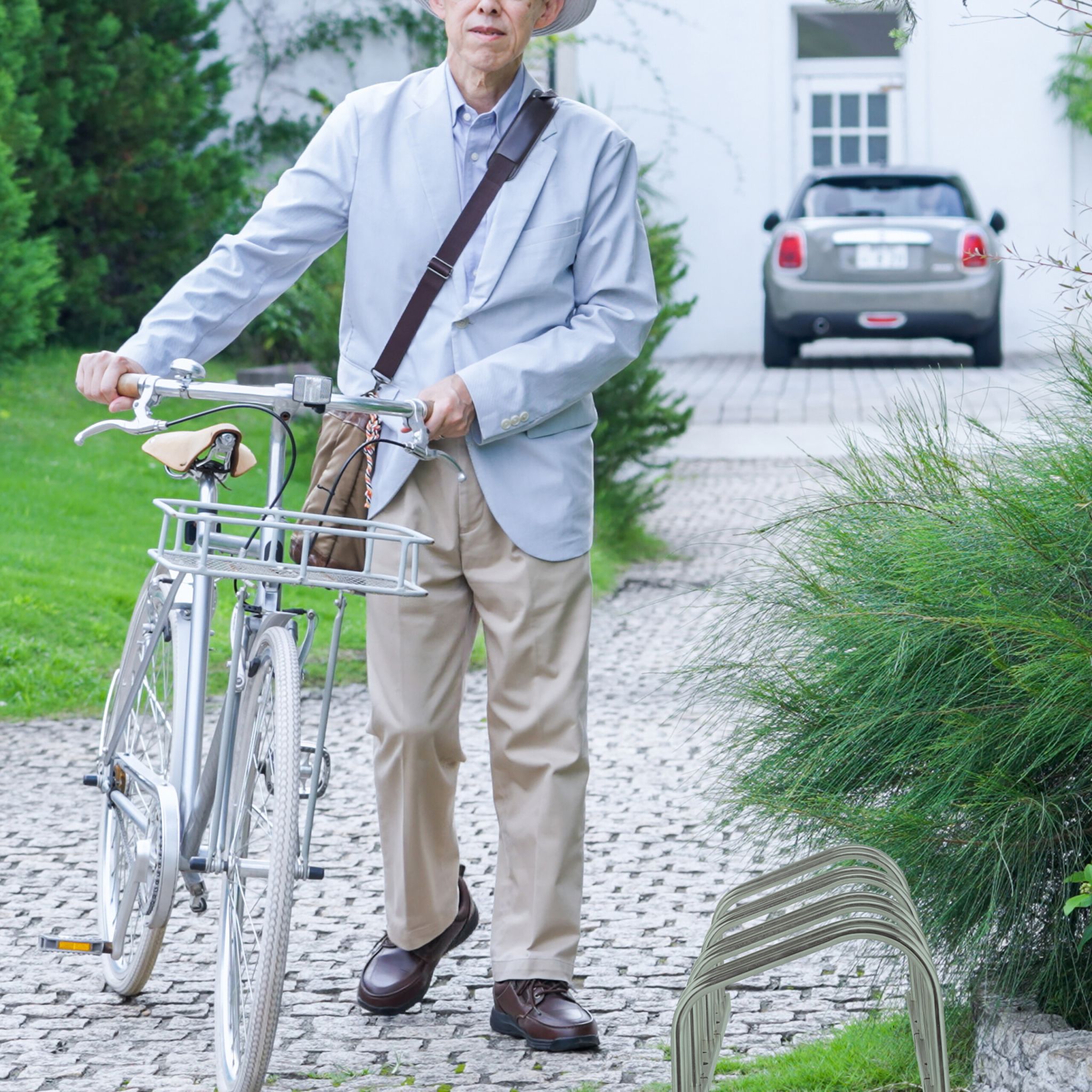 Fahrradständer für 4 Fahrräder Silber von Relaxdays