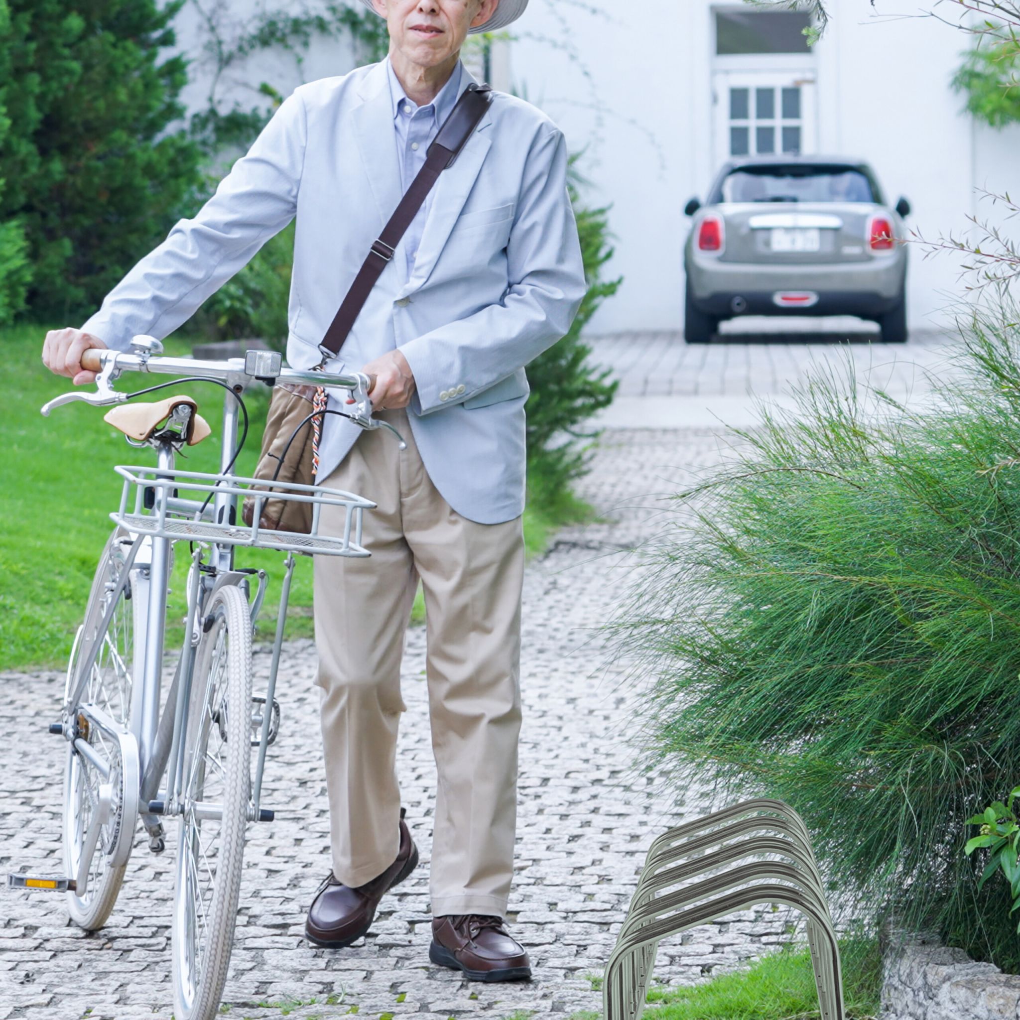 Fahrradständer für 5 Fahrräder Silber von Relaxdays