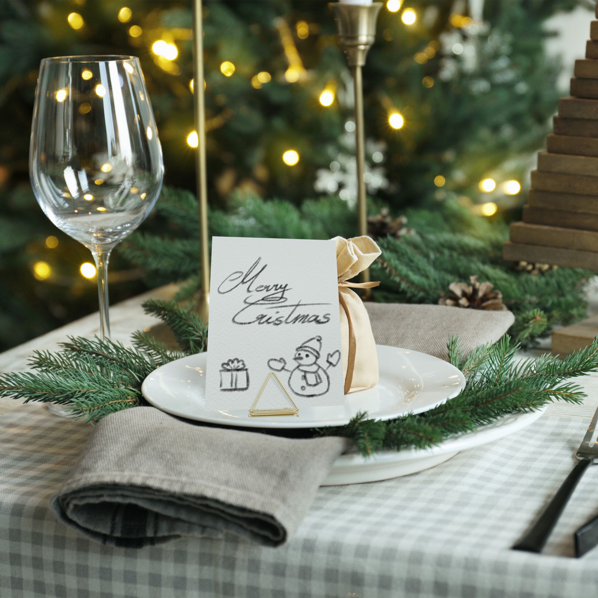Tischkartenhalter Dreieck 48er-Set Gold von Relaxdays
