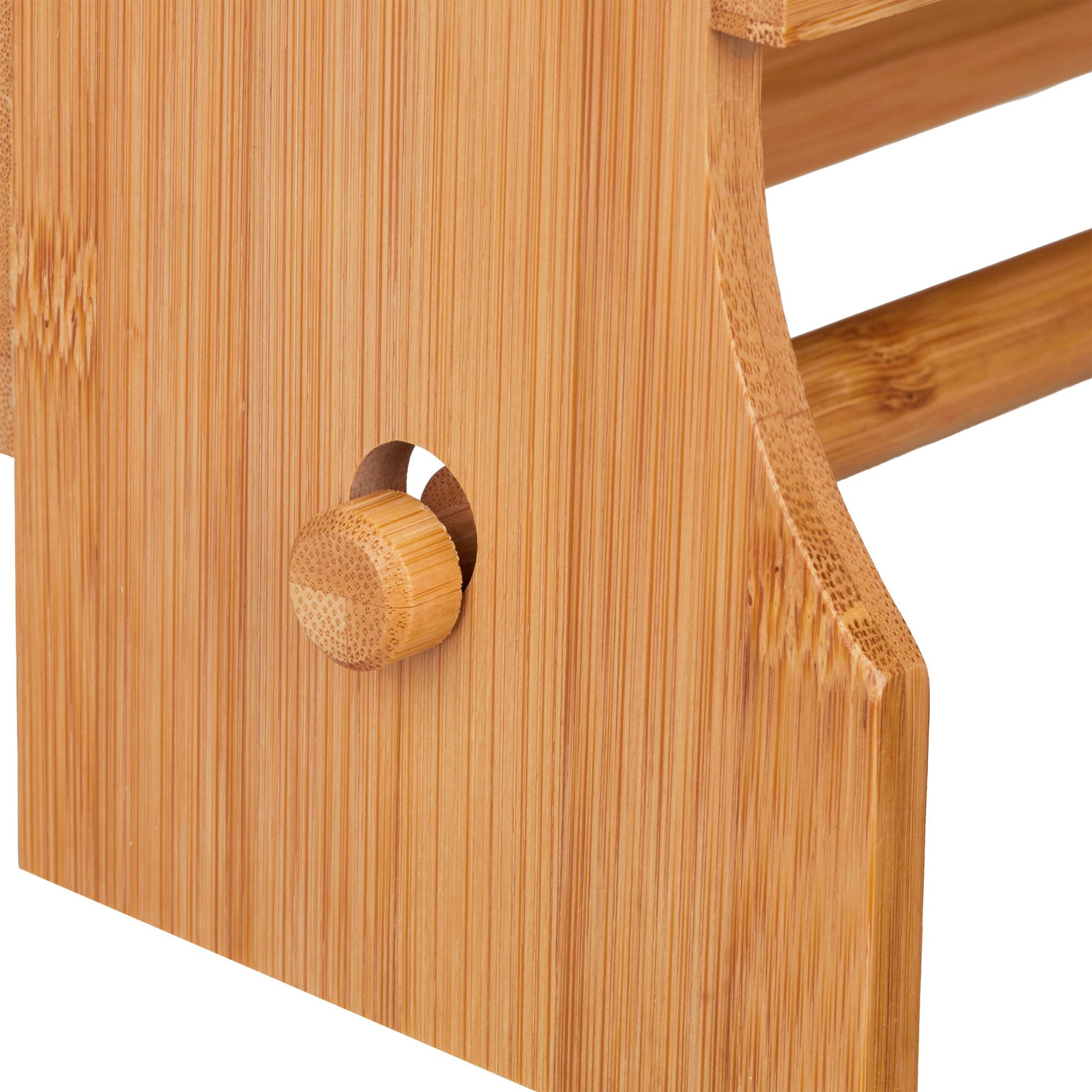 Wandrollenhalter Bambus Hellbraun von Relaxdays