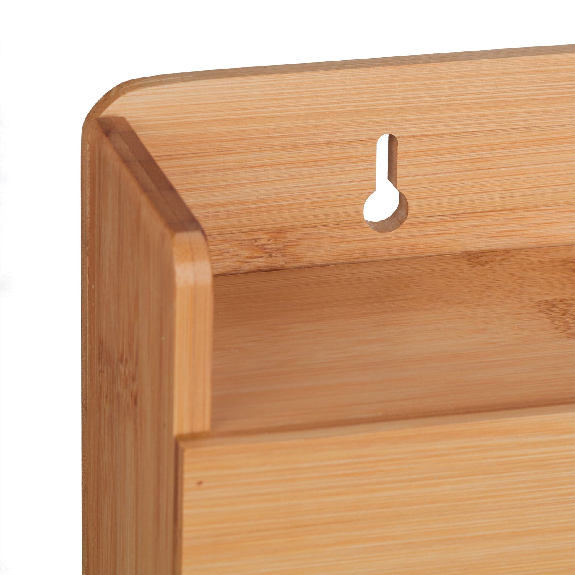 Wandrollenhalter Bambus Hellbraun von Relaxdays