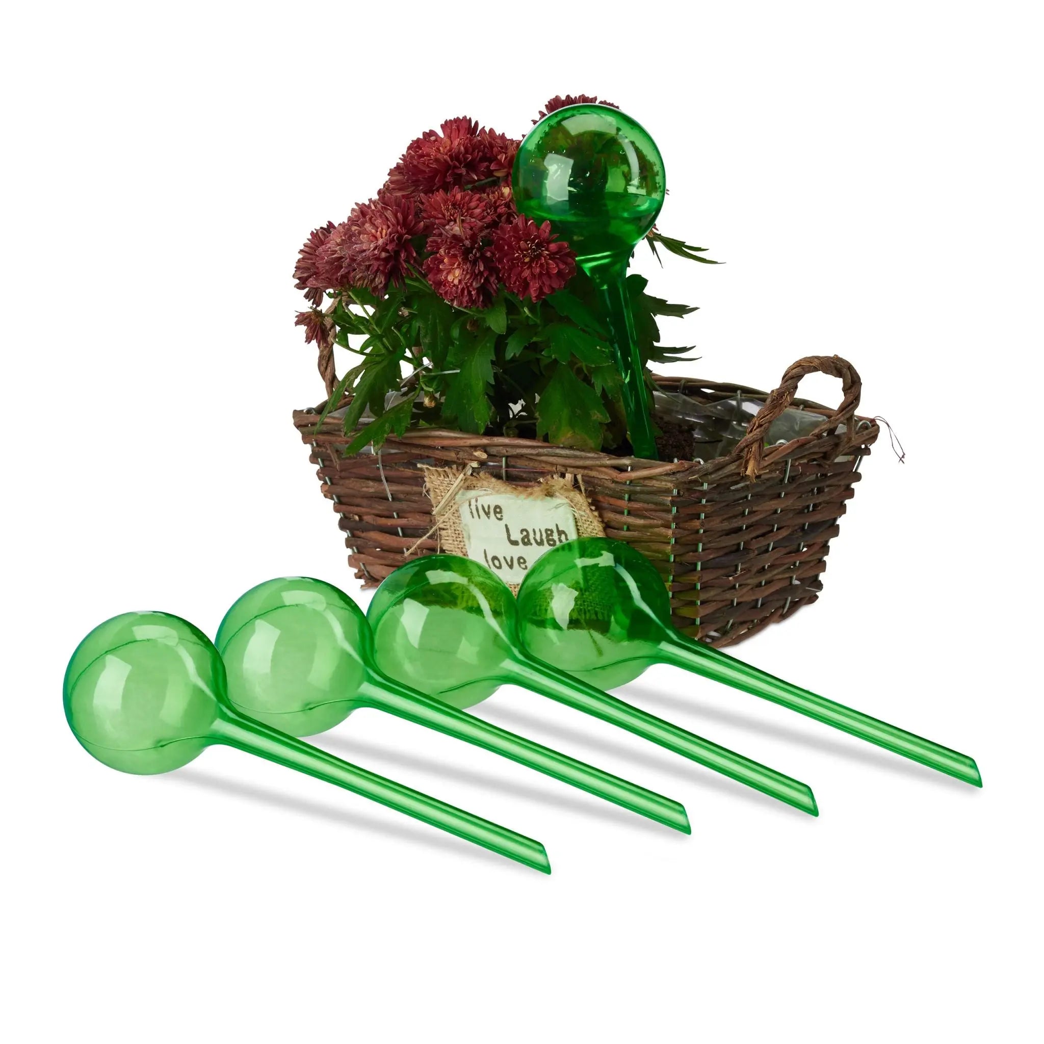 Bewässerungskugeln 5er-Set Grün von Relaxdays