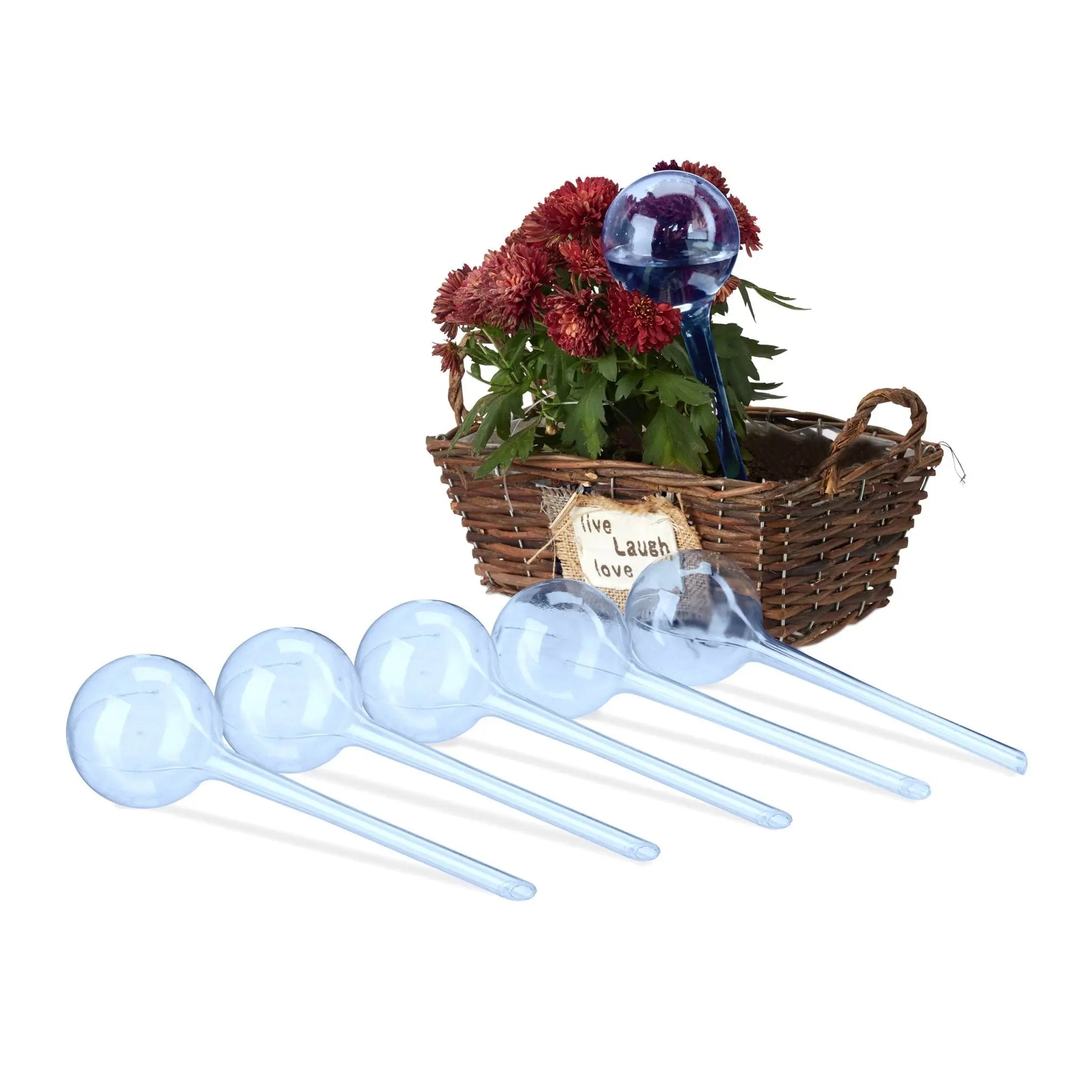 Bewässerungskugeln 6er-Set Blau von Relaxdays