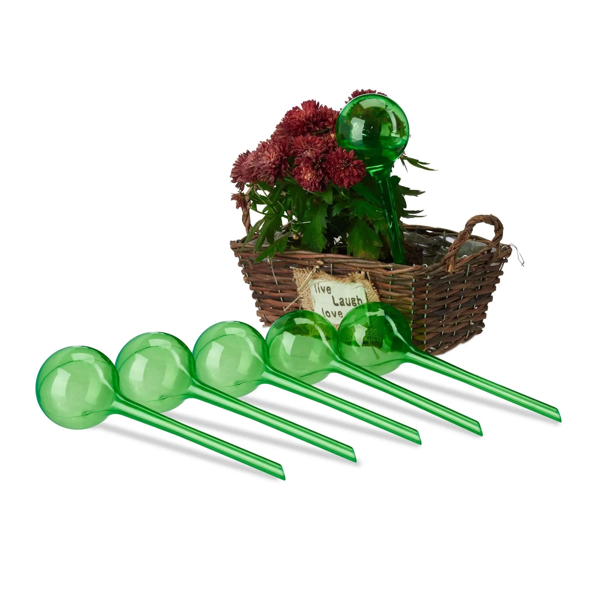 Bewässerungskugeln 6er-Set Grün von Relaxdays