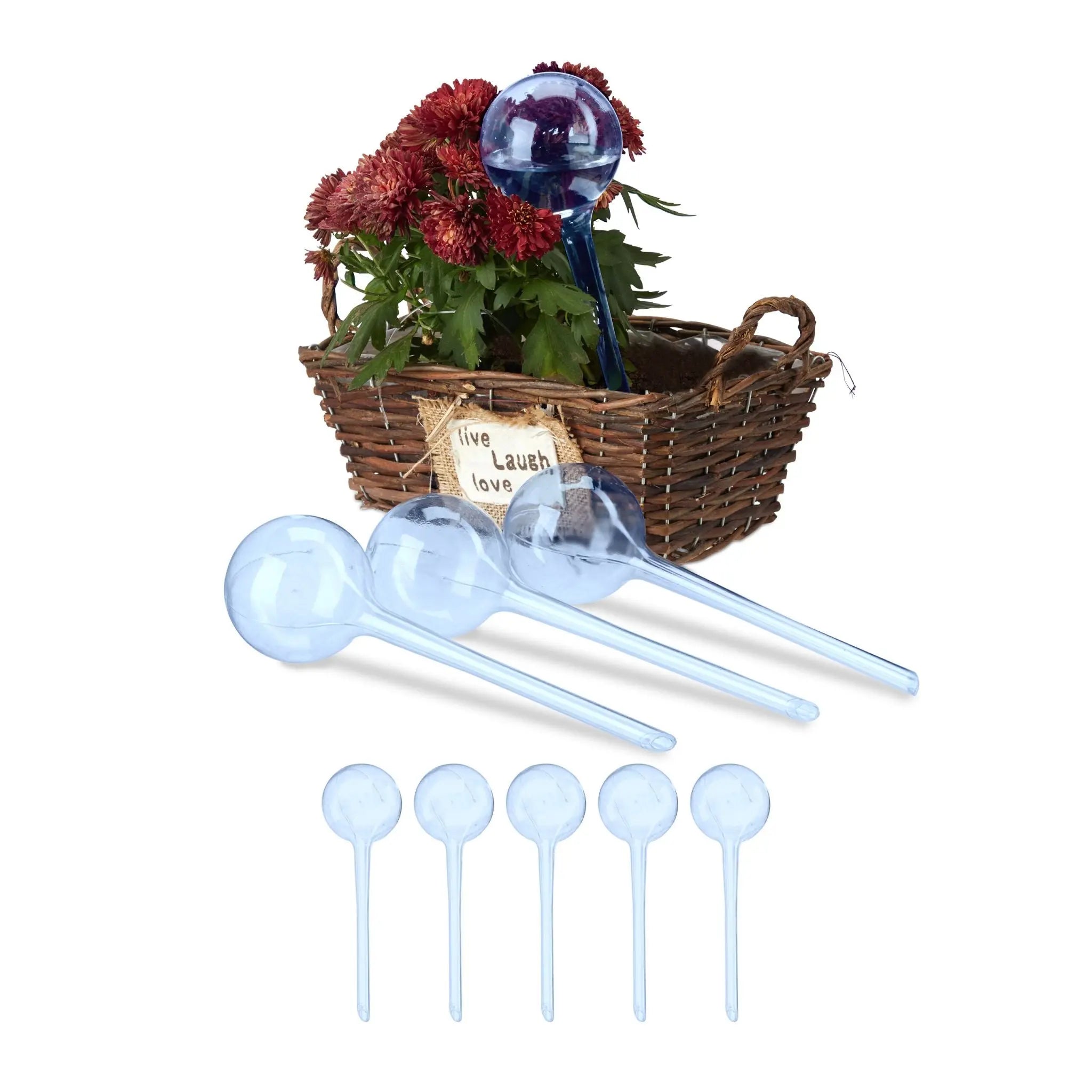 Bewässerungskugeln 9er-Set Hellblau von Relaxdays