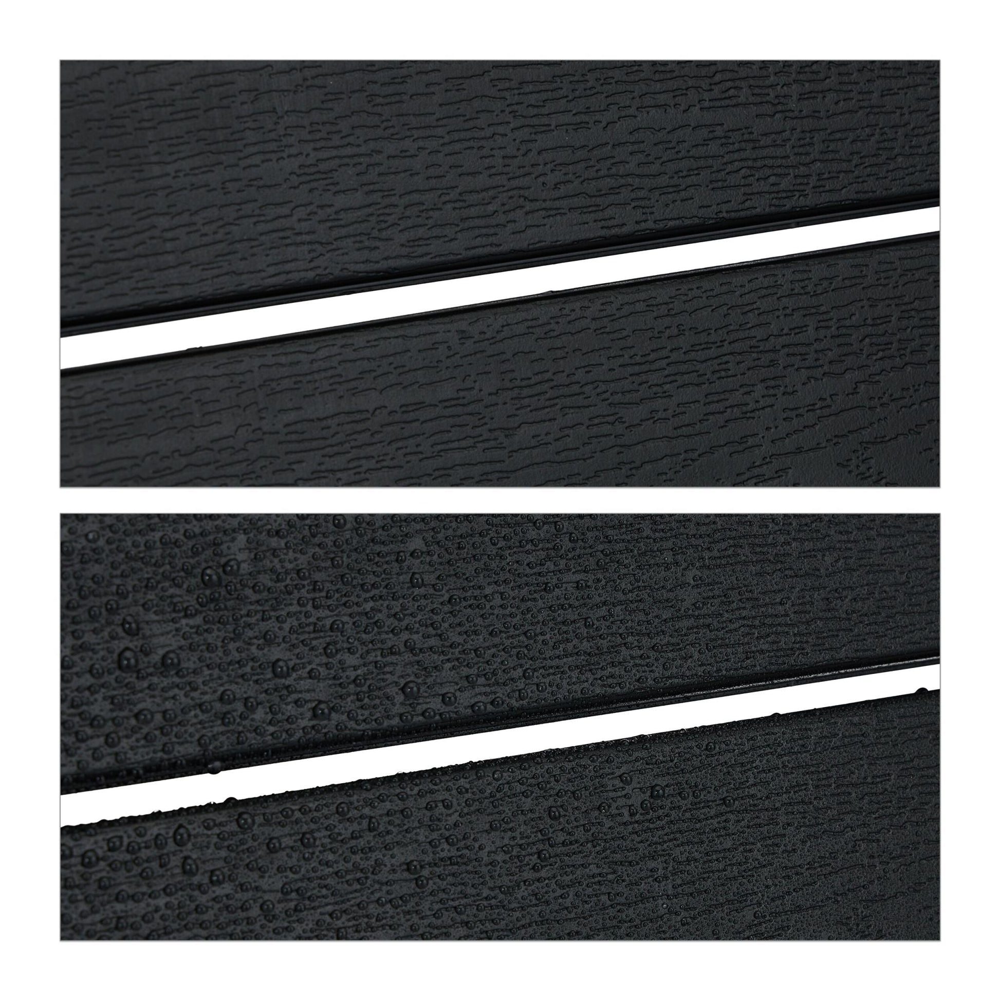 Gartenstuhl 2er-Set Schwarz von Relaxdays