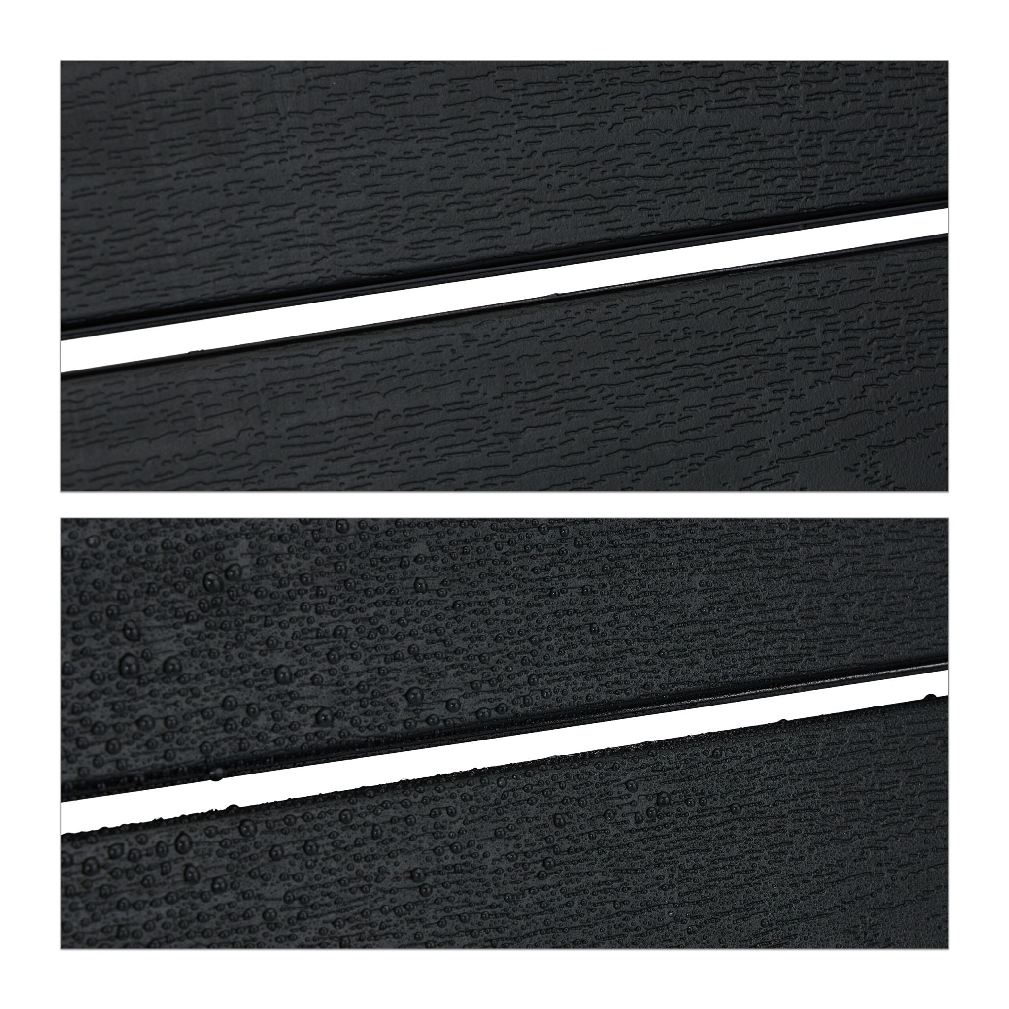 Gartenstuhl 2er-Set Schwarz von Relaxdays