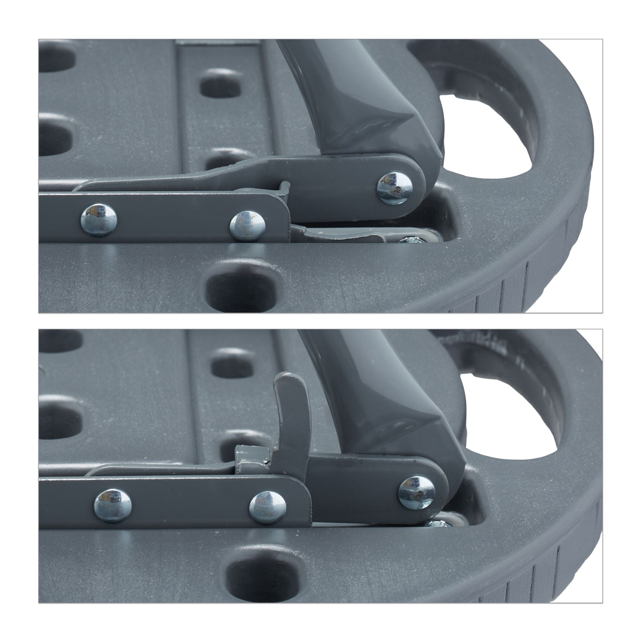 Barhocker 2er-Set Grau von Relaxdays