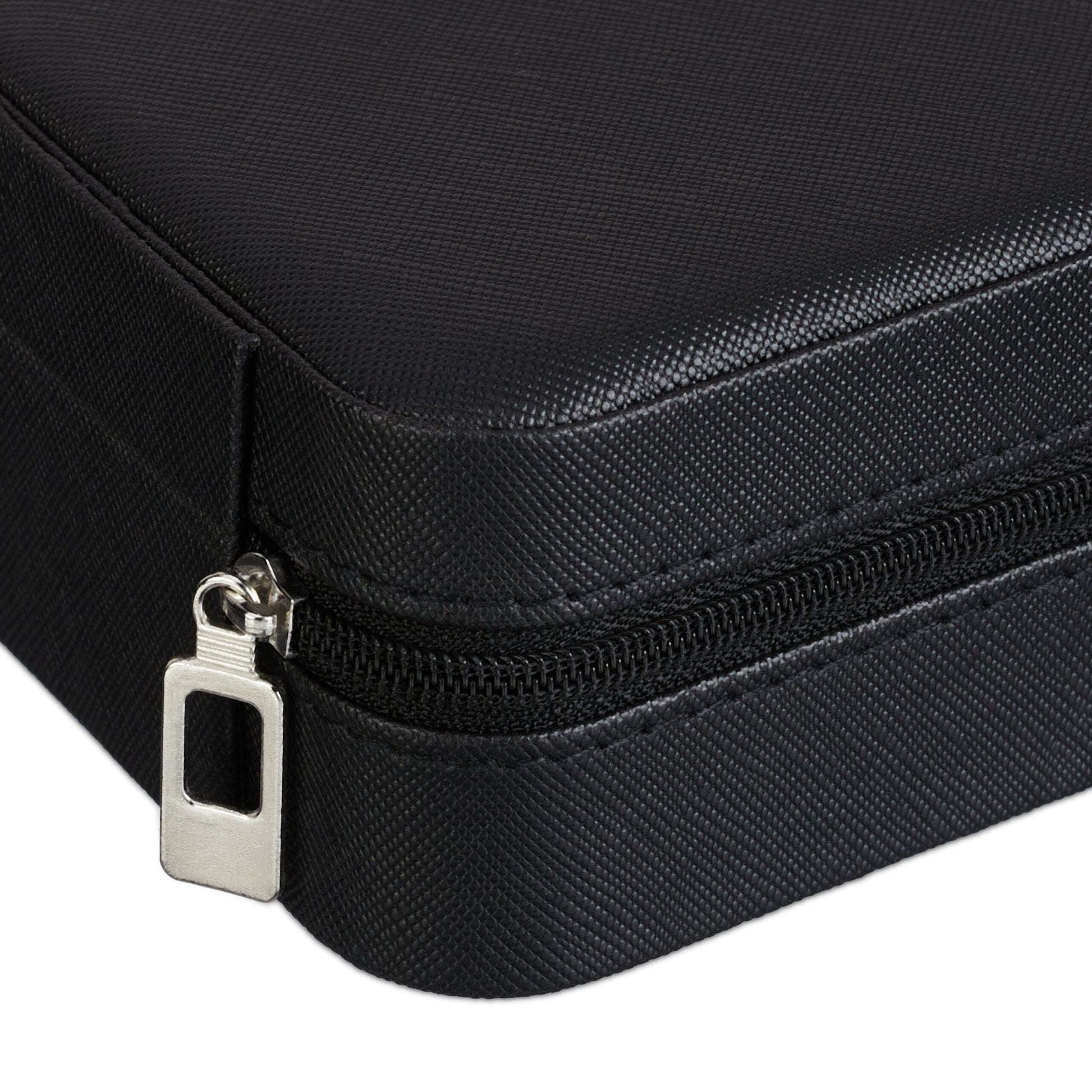 Schmuckkästchen für Reisen Creme-Schwarz-Silber von Relaxdays