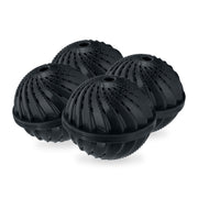 Waschball 4er-Set Schwarz von Relaxdays
