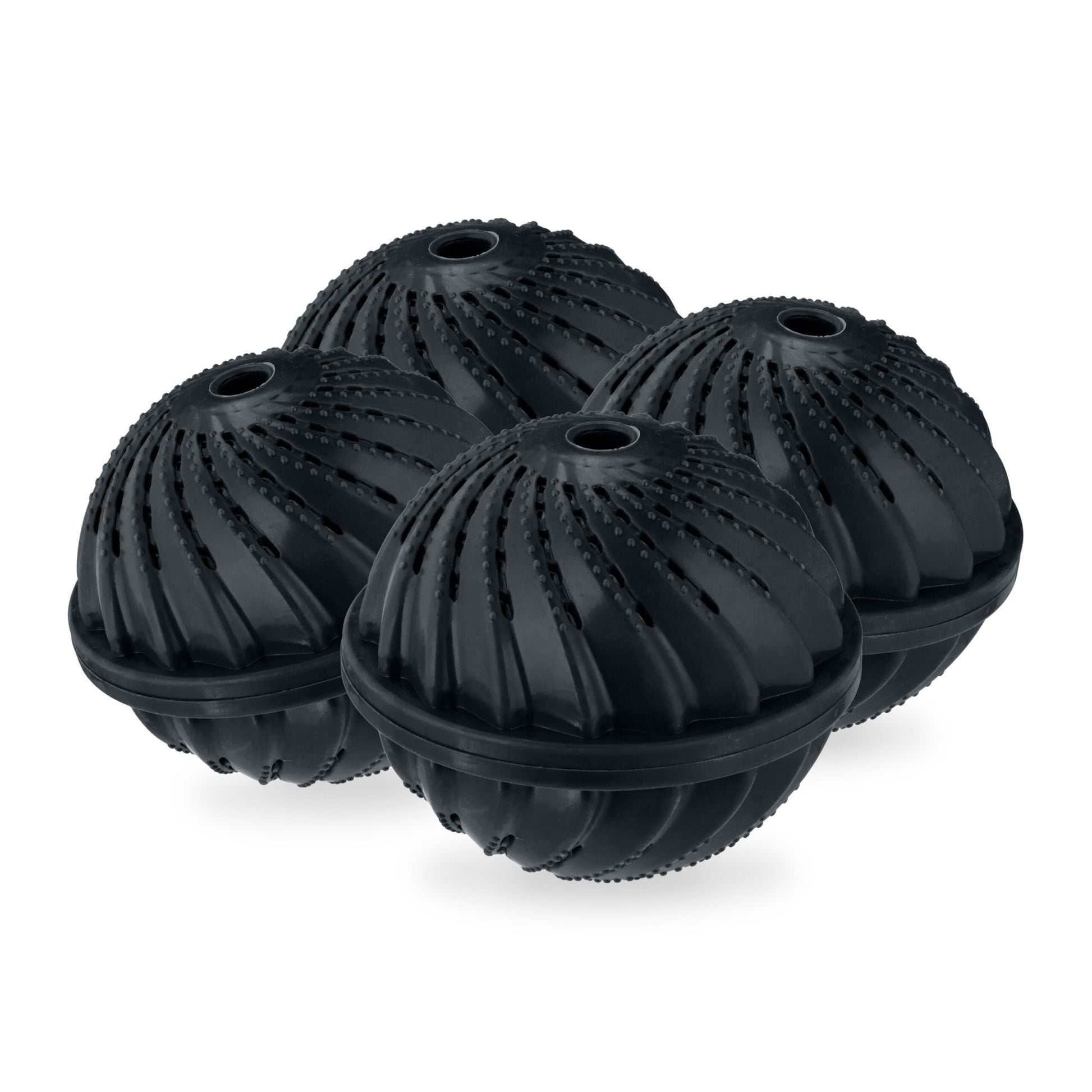 Waschball 4er-Set Schwarz von Relaxdays