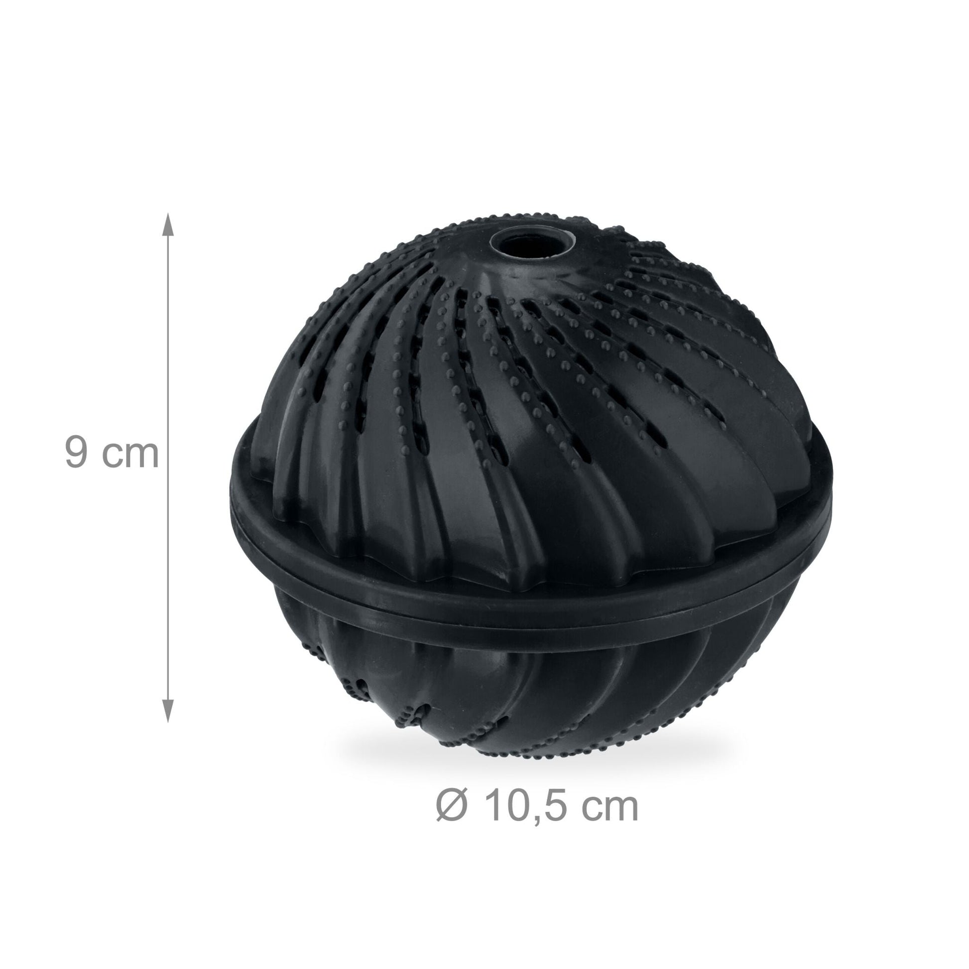Waschball 4er-Set Schwarz von Relaxdays