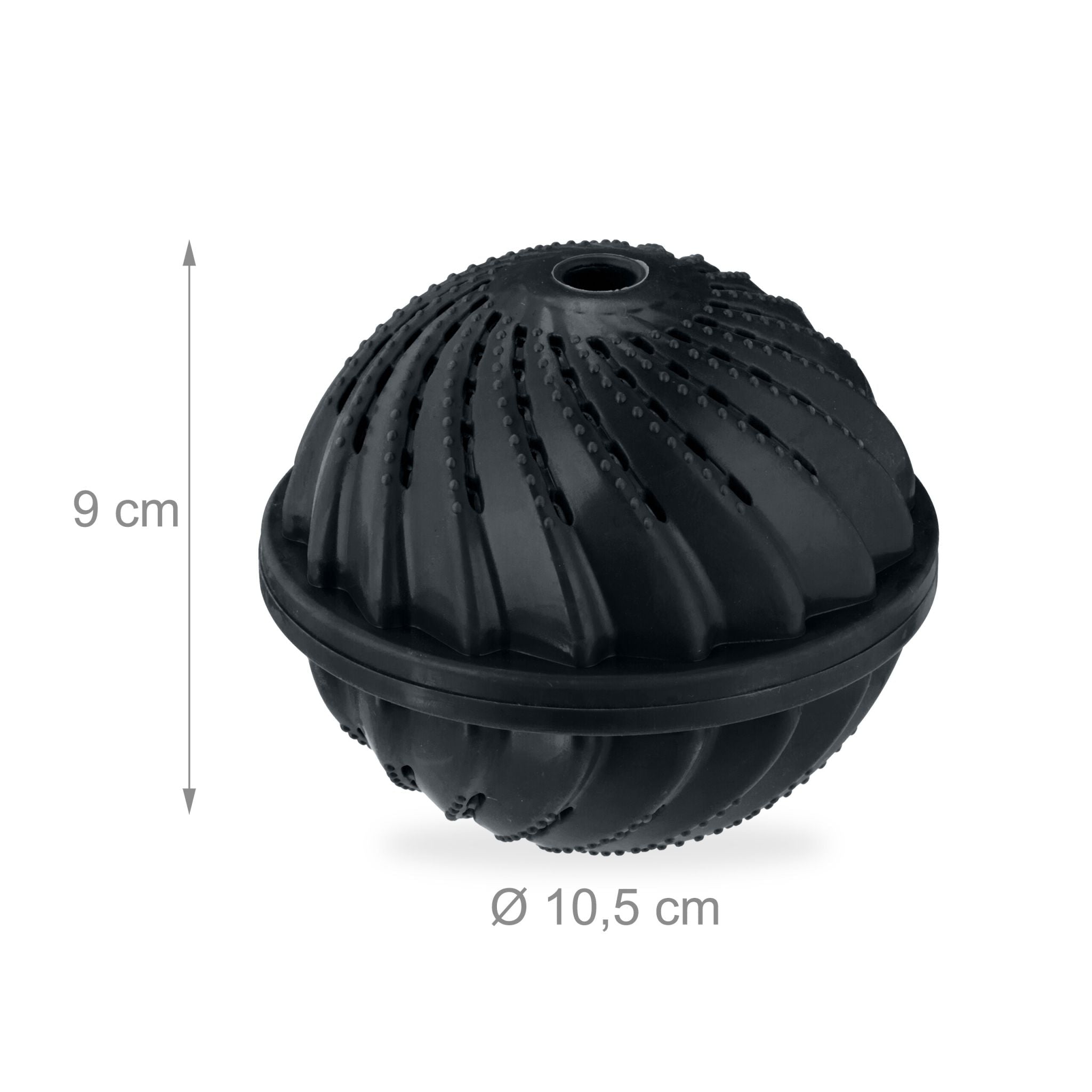 Waschball 4er-Set Schwarz von Relaxdays